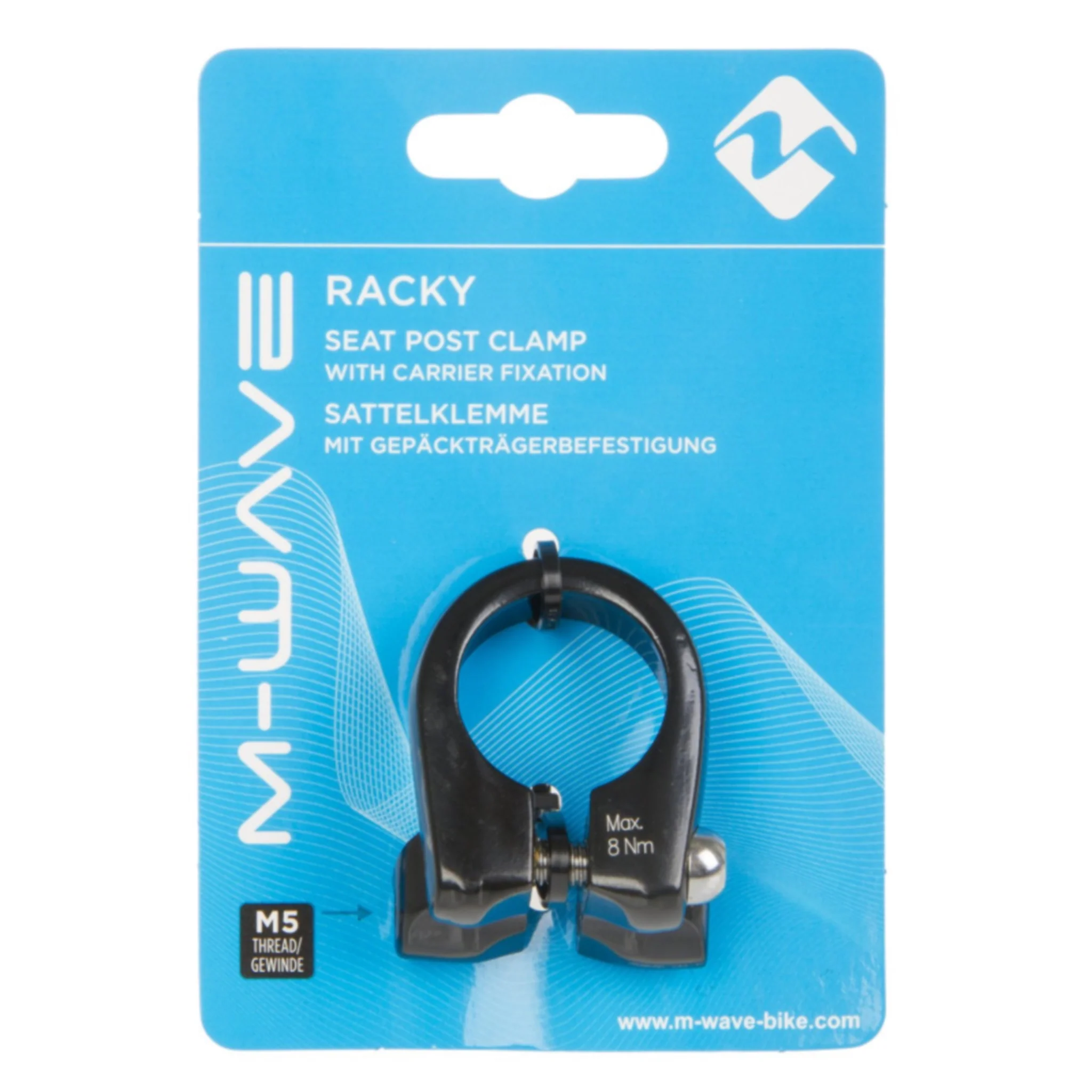 M-Wave Racky Seatpost Clamp 34.9mm with Carrier Mounts - Image 3