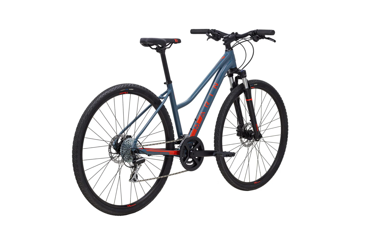 Marin San Anselmo DS2 Hybrid Bike Grey/Orange - Image 3