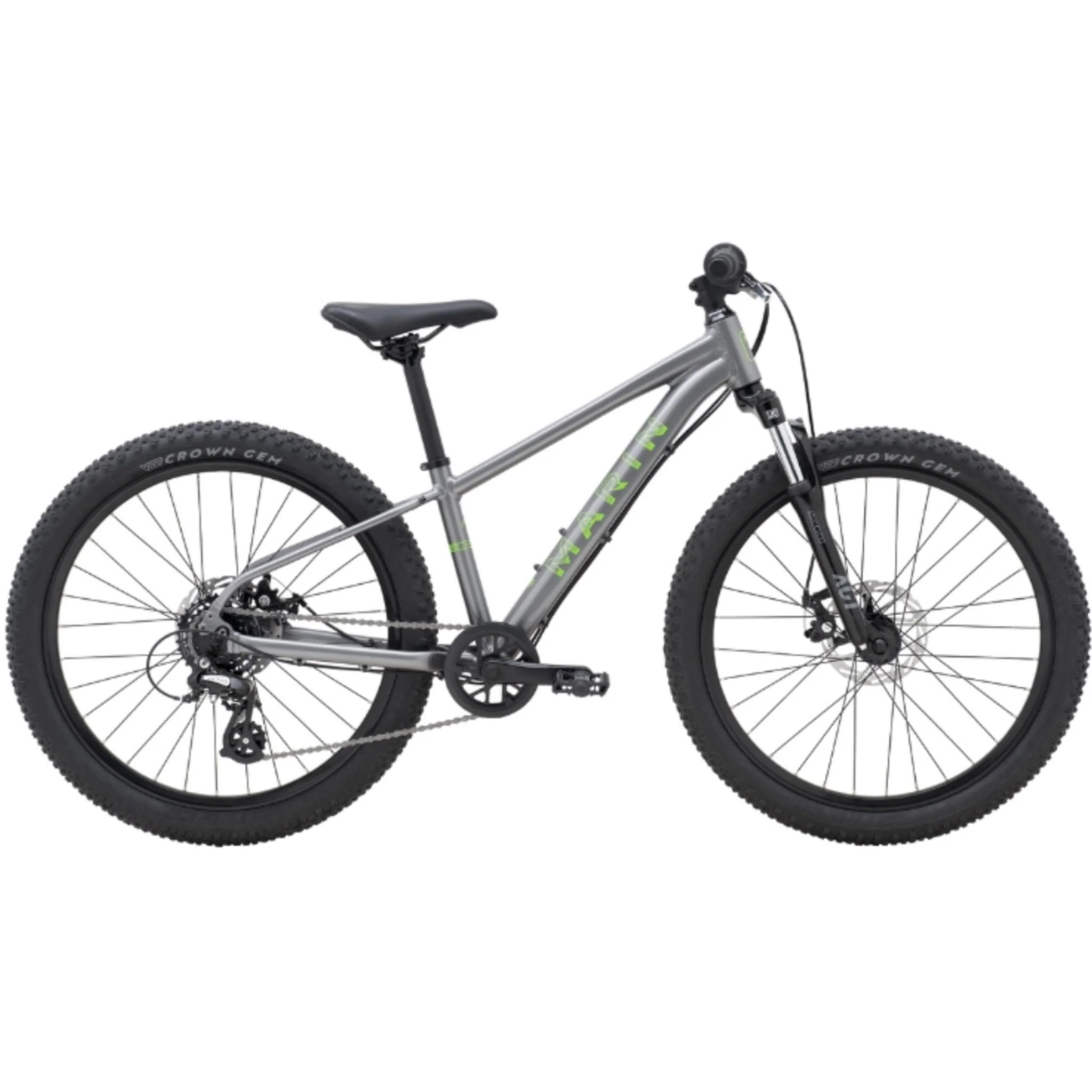 Marin Bayview Trail 24" Kids Mountain Bike Grey/Green