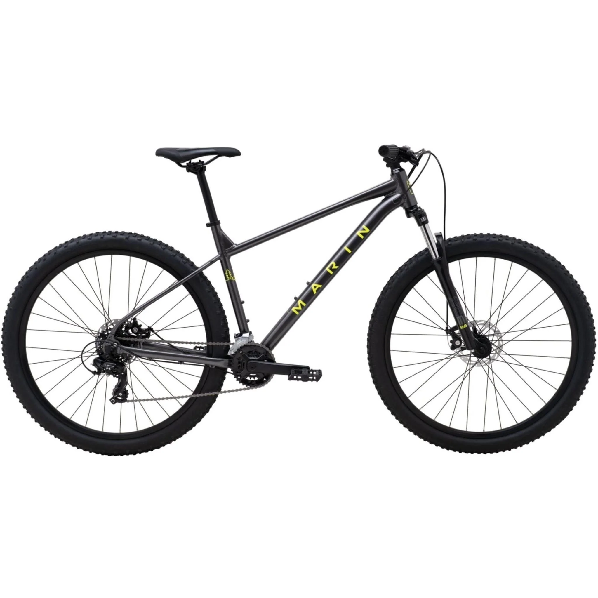 Marin Bolinas Ridge 1 27.5" Hardtail Mountain Bike Charcoal/Yellow