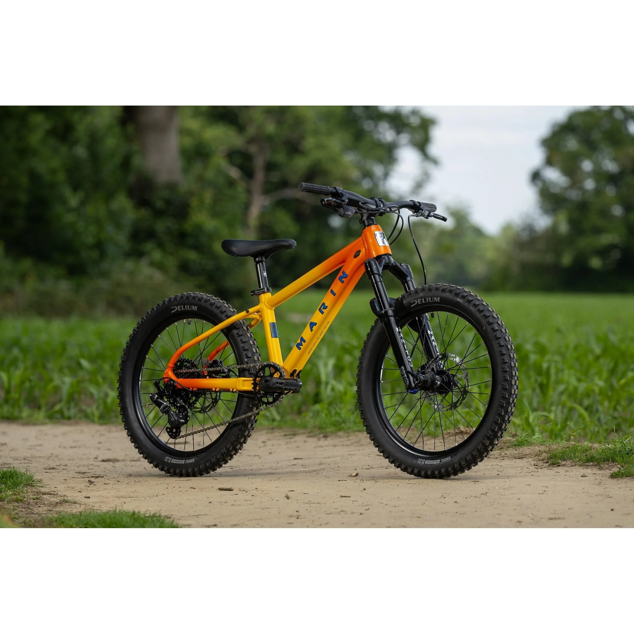 Marin San Quentin 20" Kids Mountain Bike Yellow Fade - Image 2