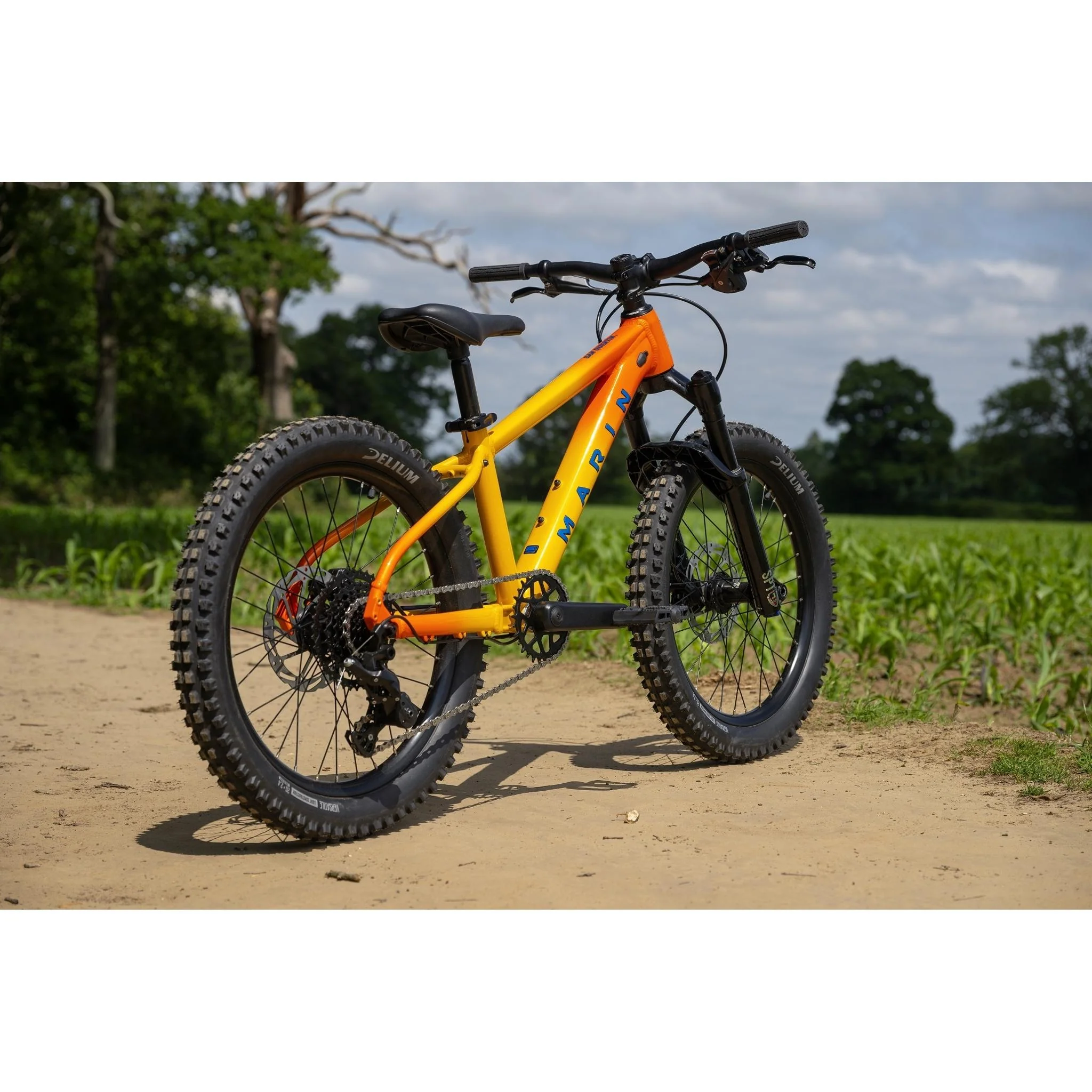 Marin San Quentin 20" Kids Mountain Bike Yellow Fade - Image 3