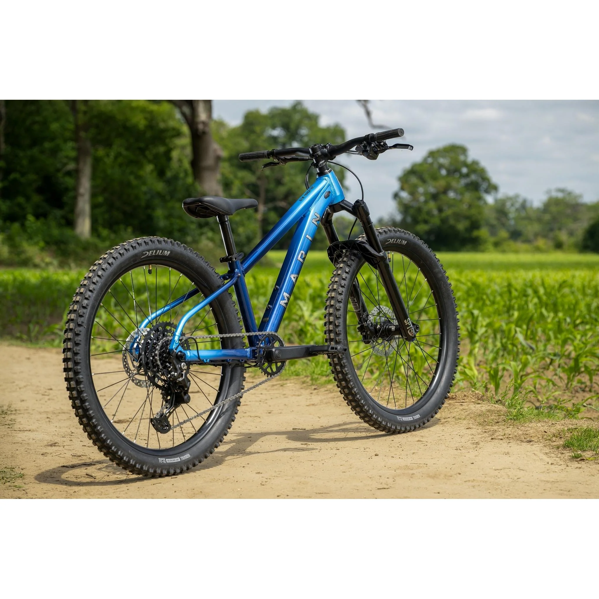 Marin San Quentin 24" Kids Mountain Bike Blue - Image 3