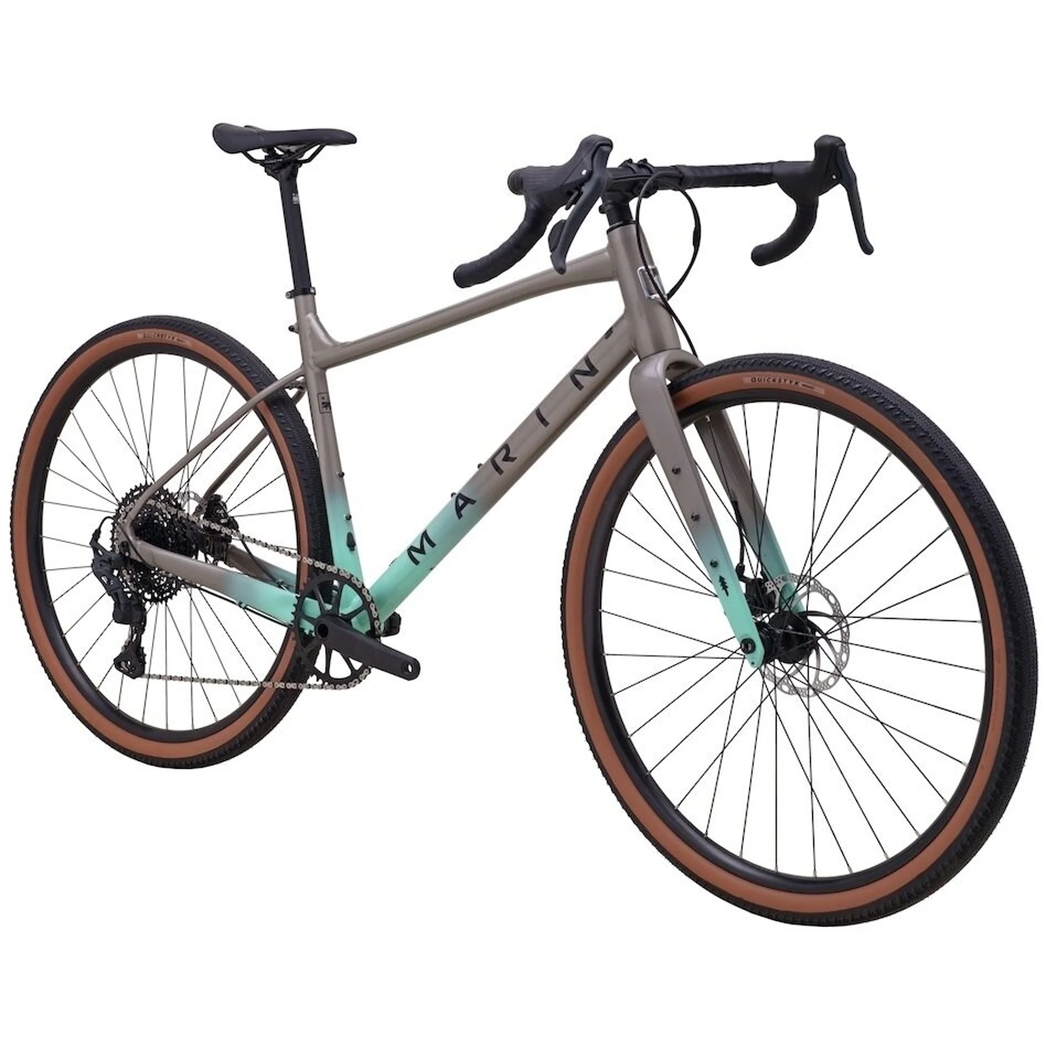 Marin Gestalt X10 Gravel Bike Silver/Cyan - Image 2