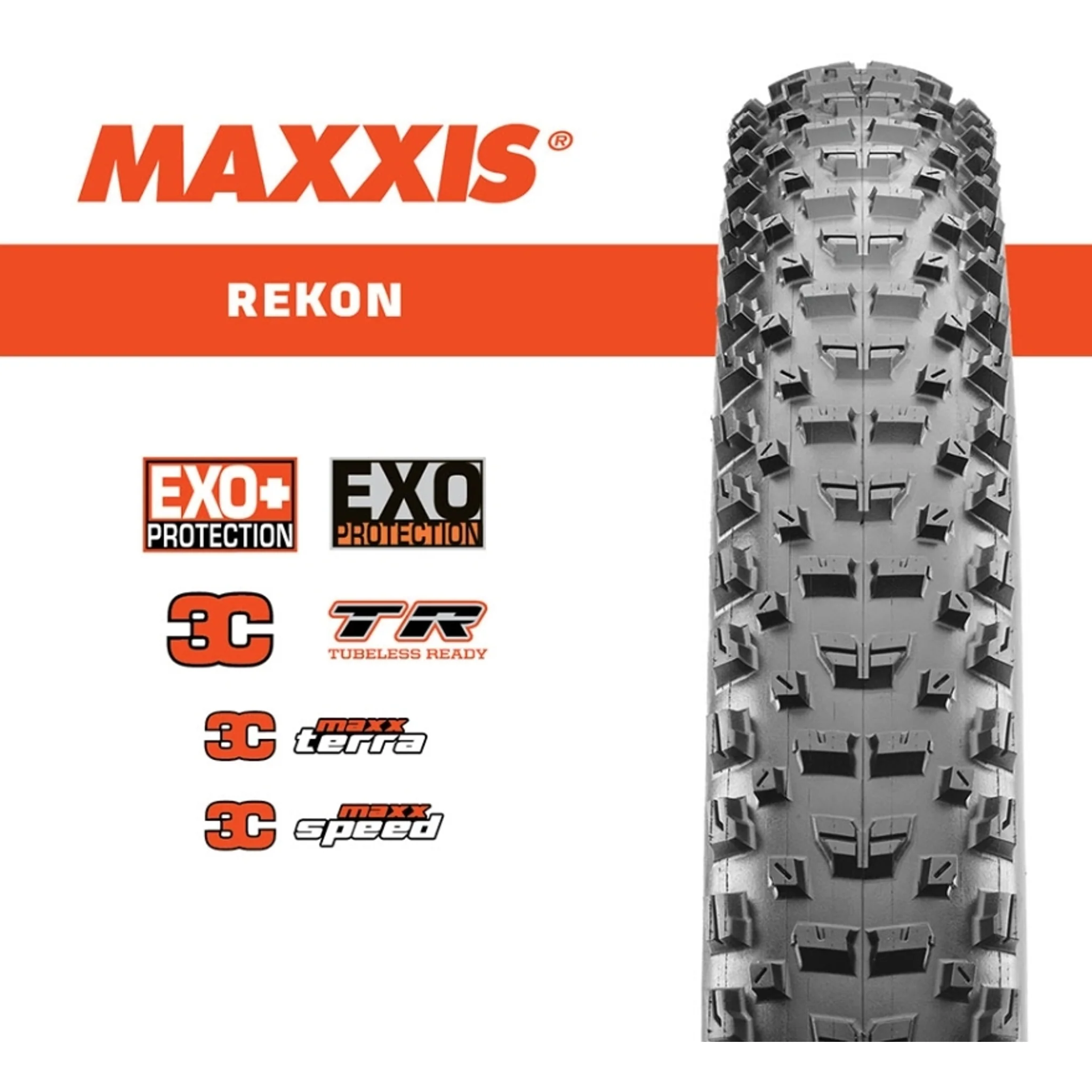 Maxxis WT Rekon Tyre 27.5 x 2.40 3C/Exo/Tr Maxx Terra Foldable - Image 3