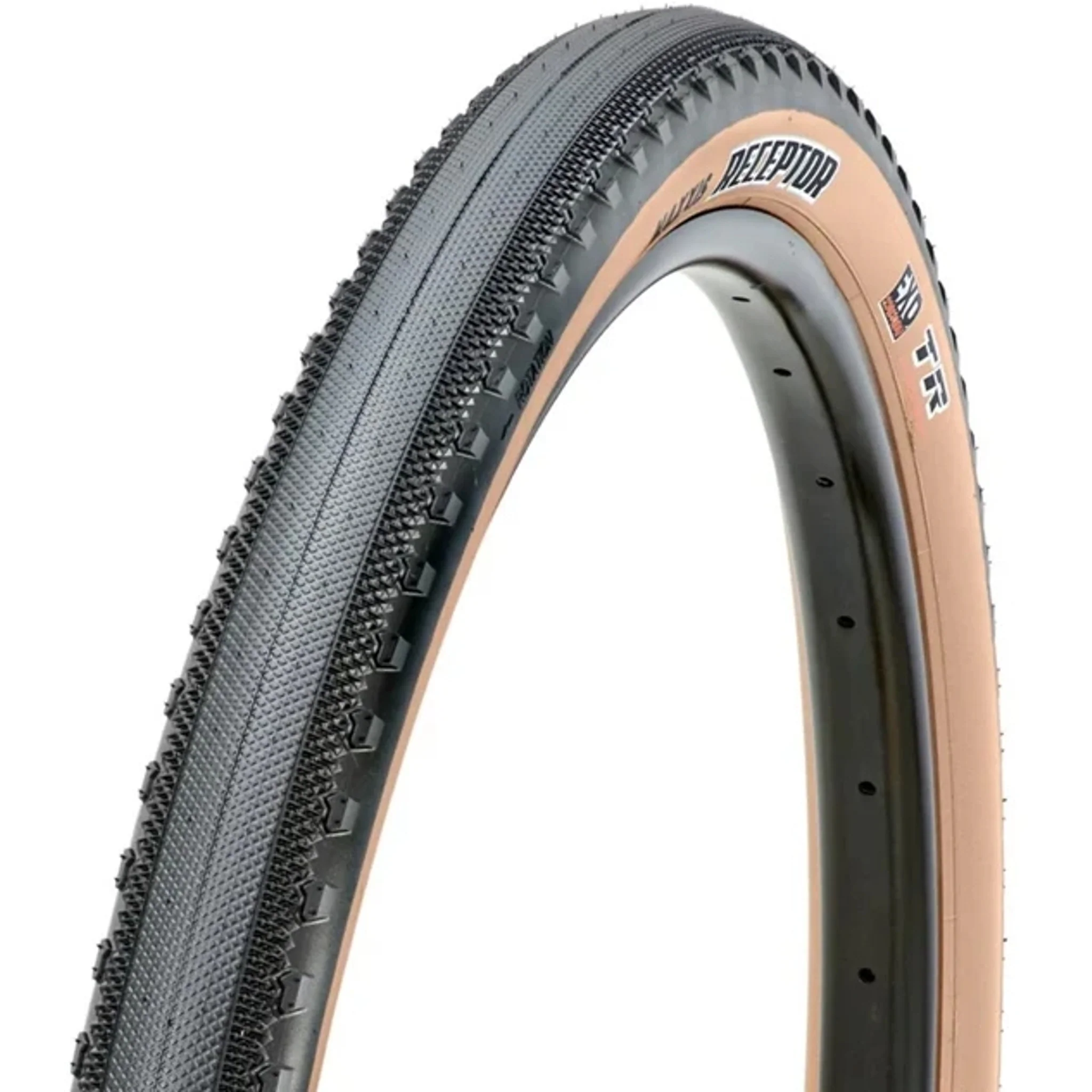 Maxxis Receptor Folding Gravel Tyre EXO TR 700 x 40c 120TPI Tanwall