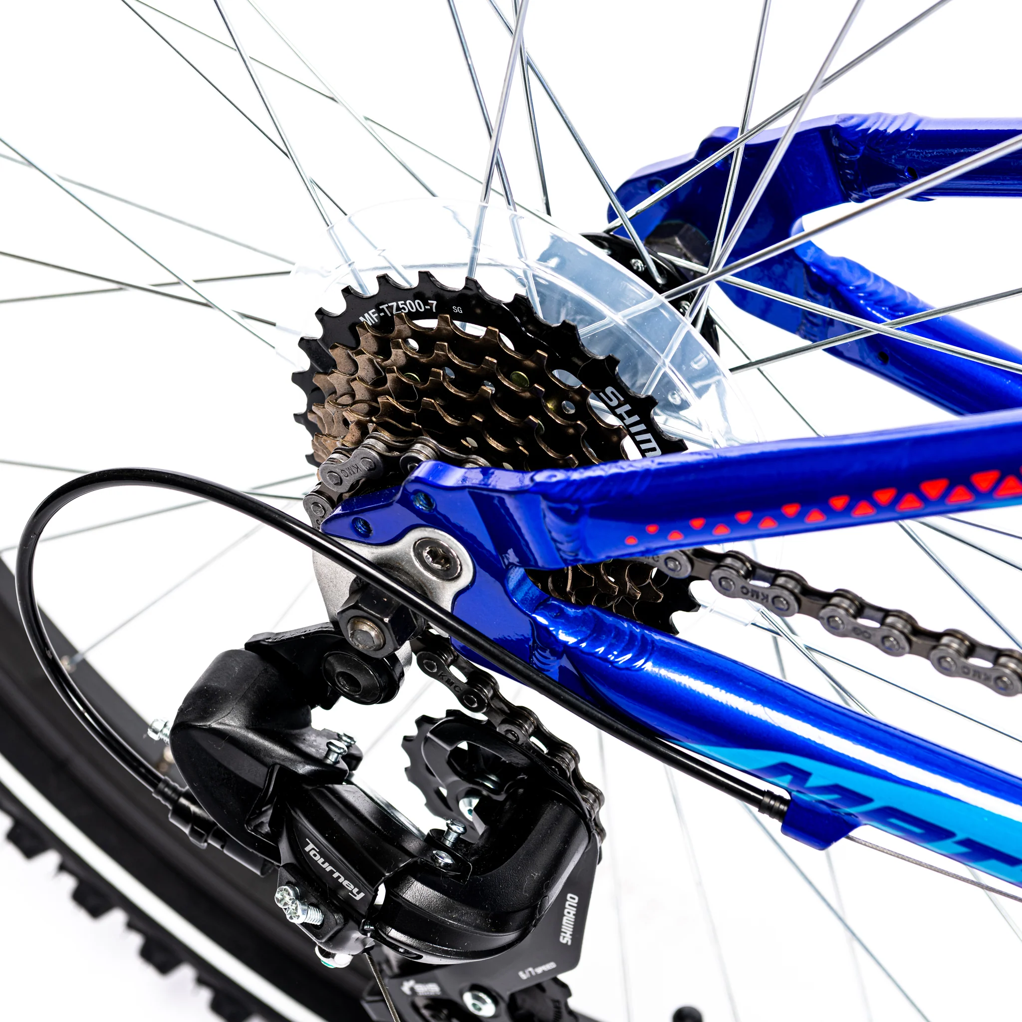 Merida Matts J24 - 24" Kids Mountain Bike Dark Blue/Red - Image 3