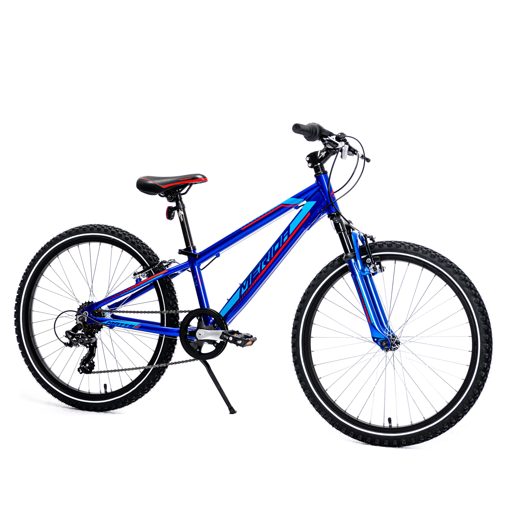 Merida Matts J24 - 24" Kids Mountain Bike Dark Blue/Red - Image 5