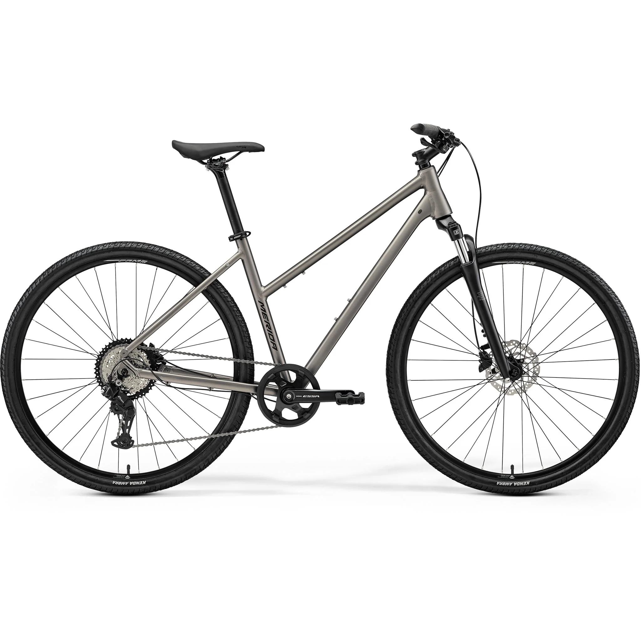 Merida Crossway 20 Womens Specific Hybrid Bike Silk Warm Slate Grey/Black