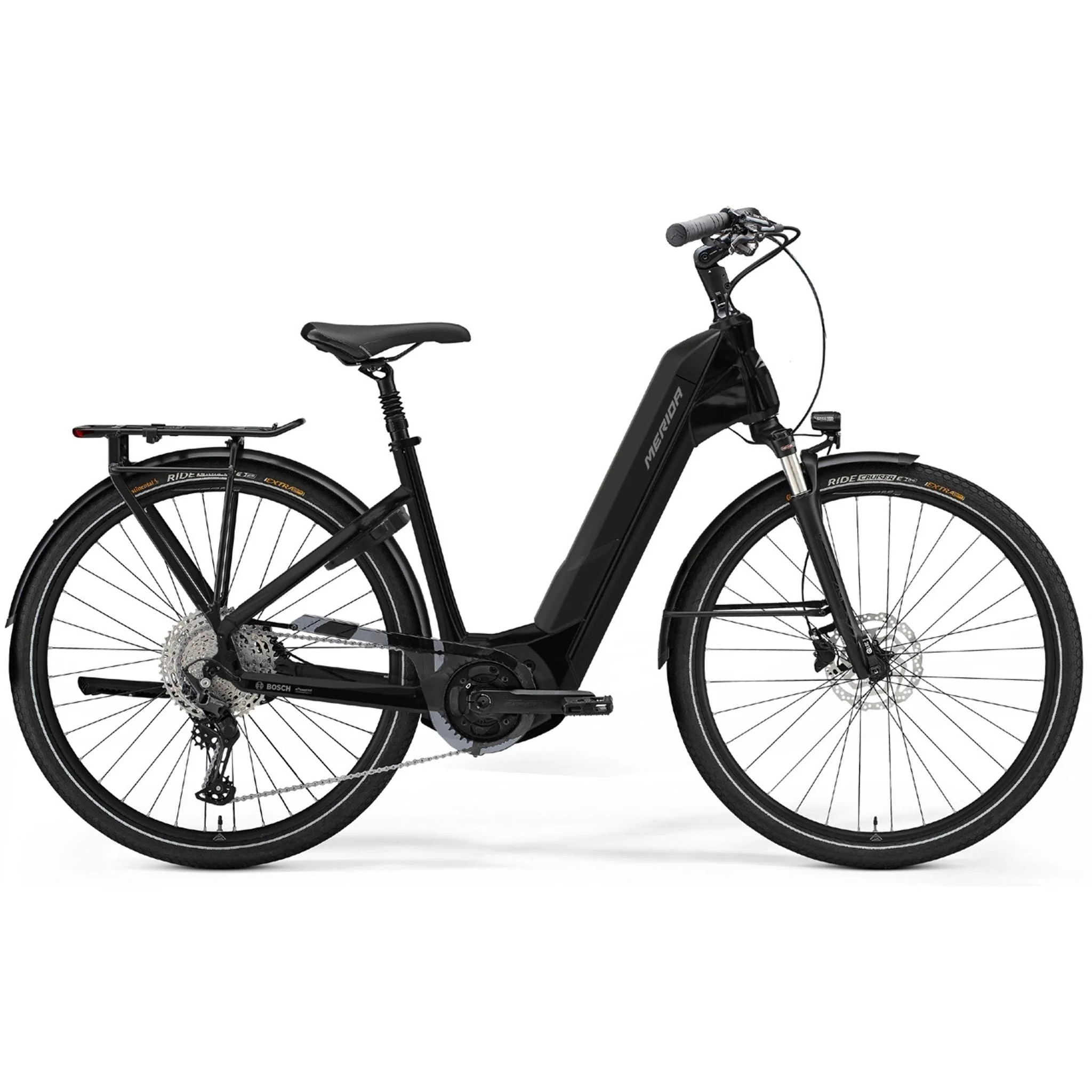 Merida eFloat City 400 EQ Electric Hybrid Bike Metallic Black/Gunmetal Grey