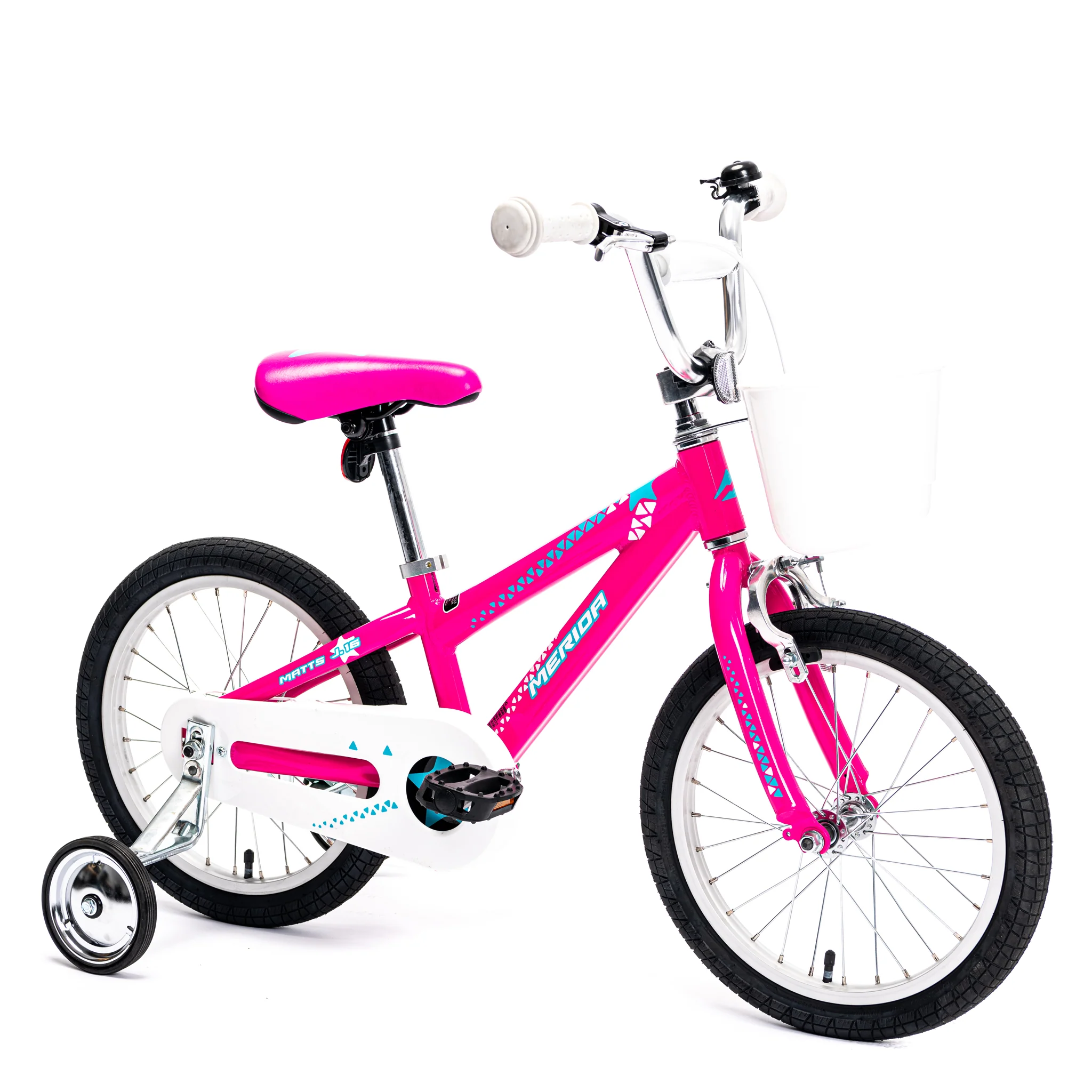 Merida Matts J16 - 16" Kids Bike Dark Pink/White - Image 3