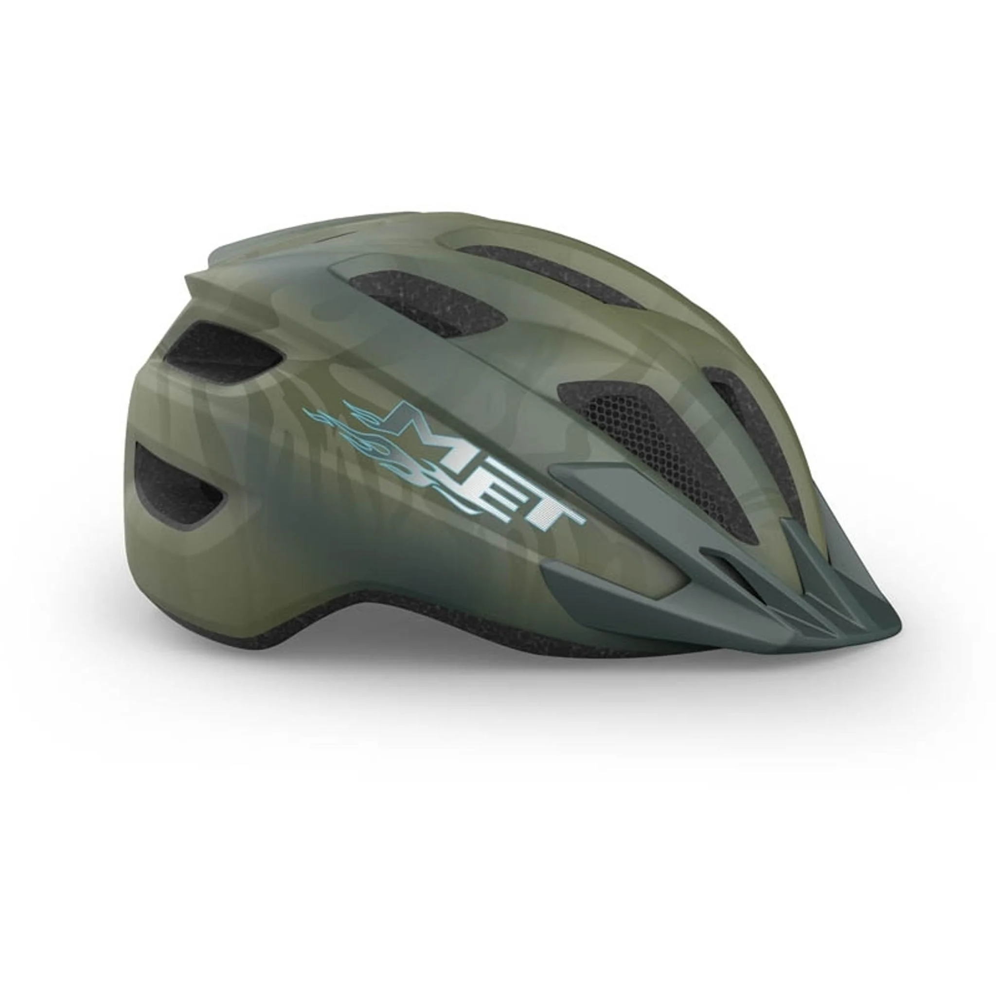 Met Crackerjack Kids Helmet 52-57cm Green/Matt - Image 3