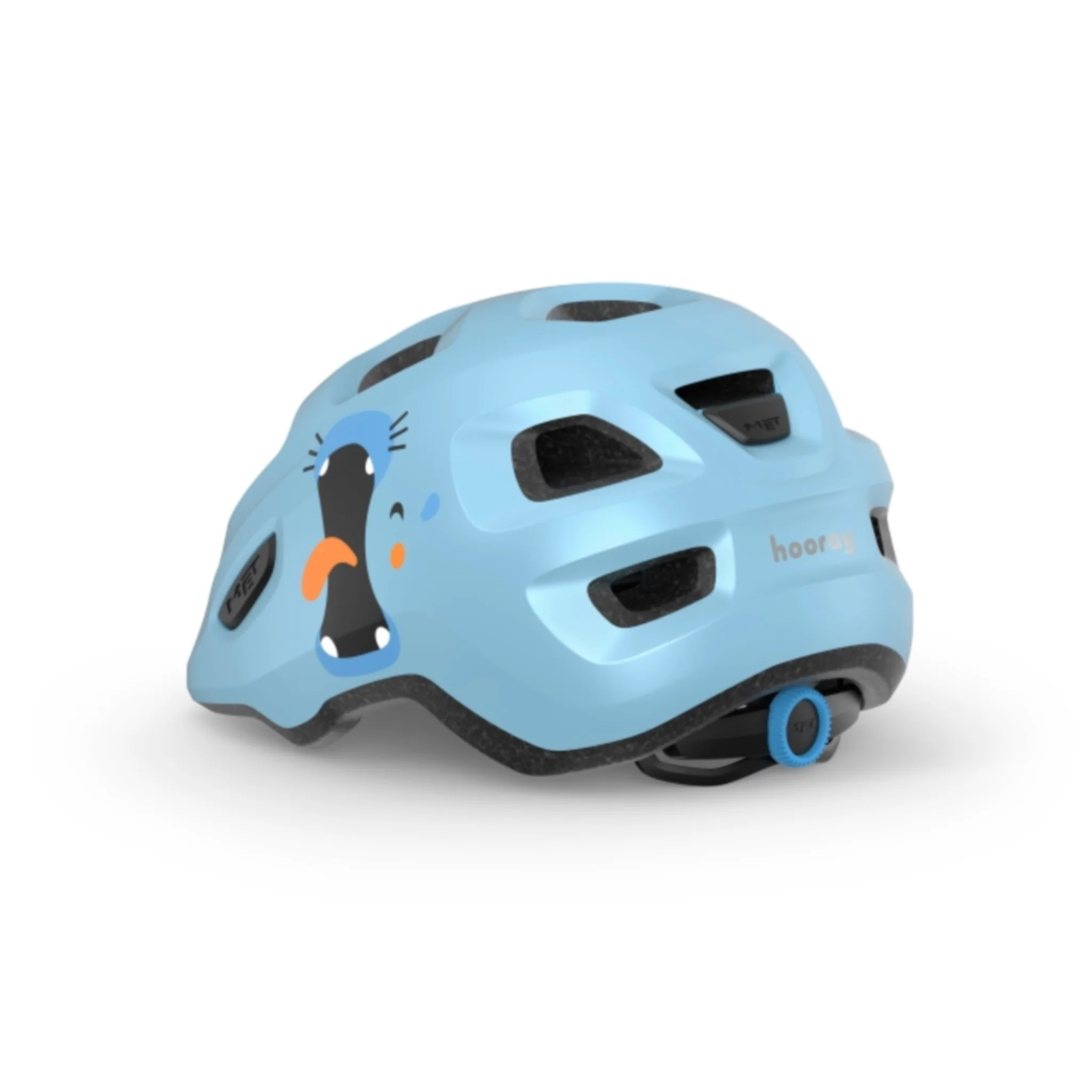 Met Hooray Kids Helmet Pale Blue Hippo - Image 2