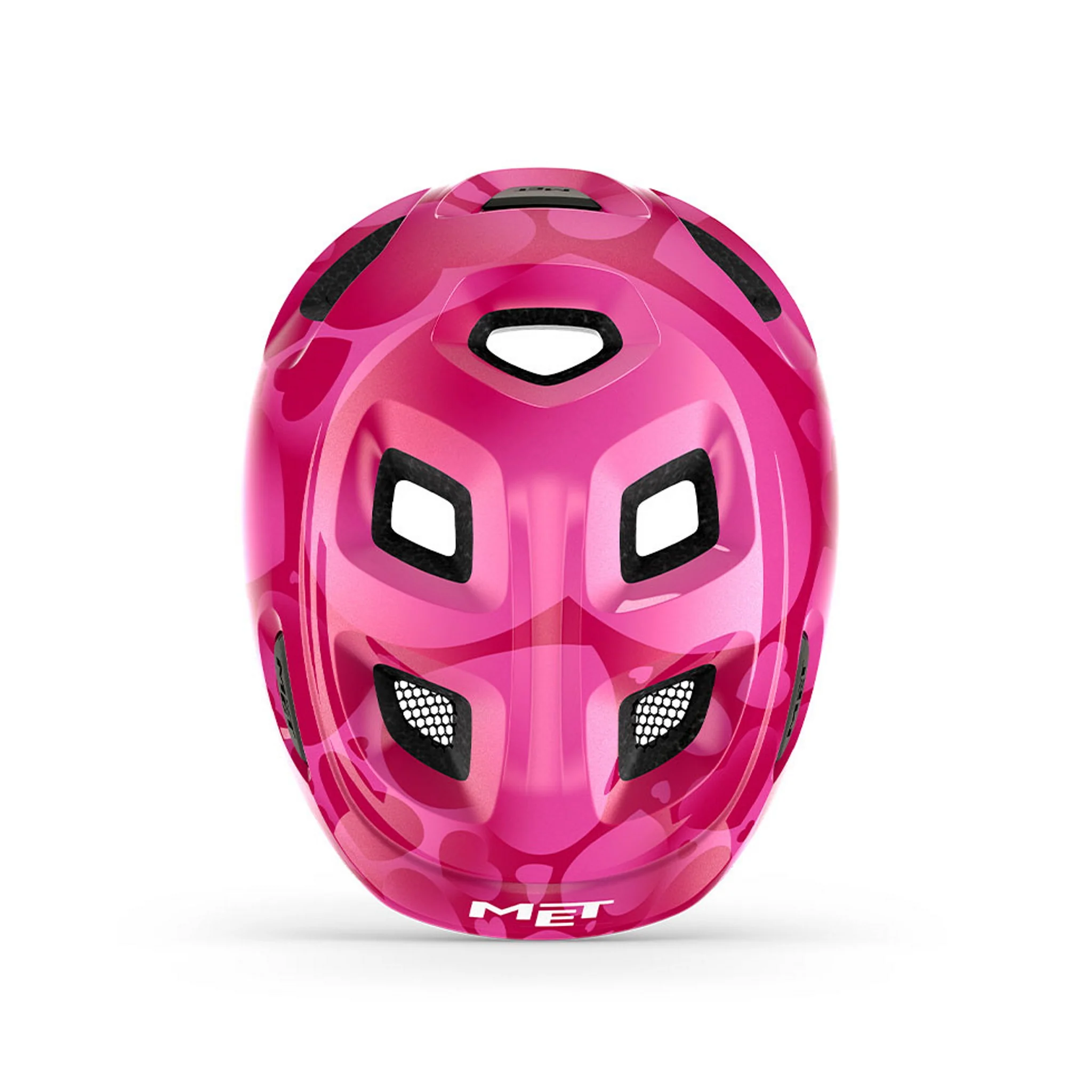 Met Hooray Kid’s Helmet Pink Hearts - Image 3