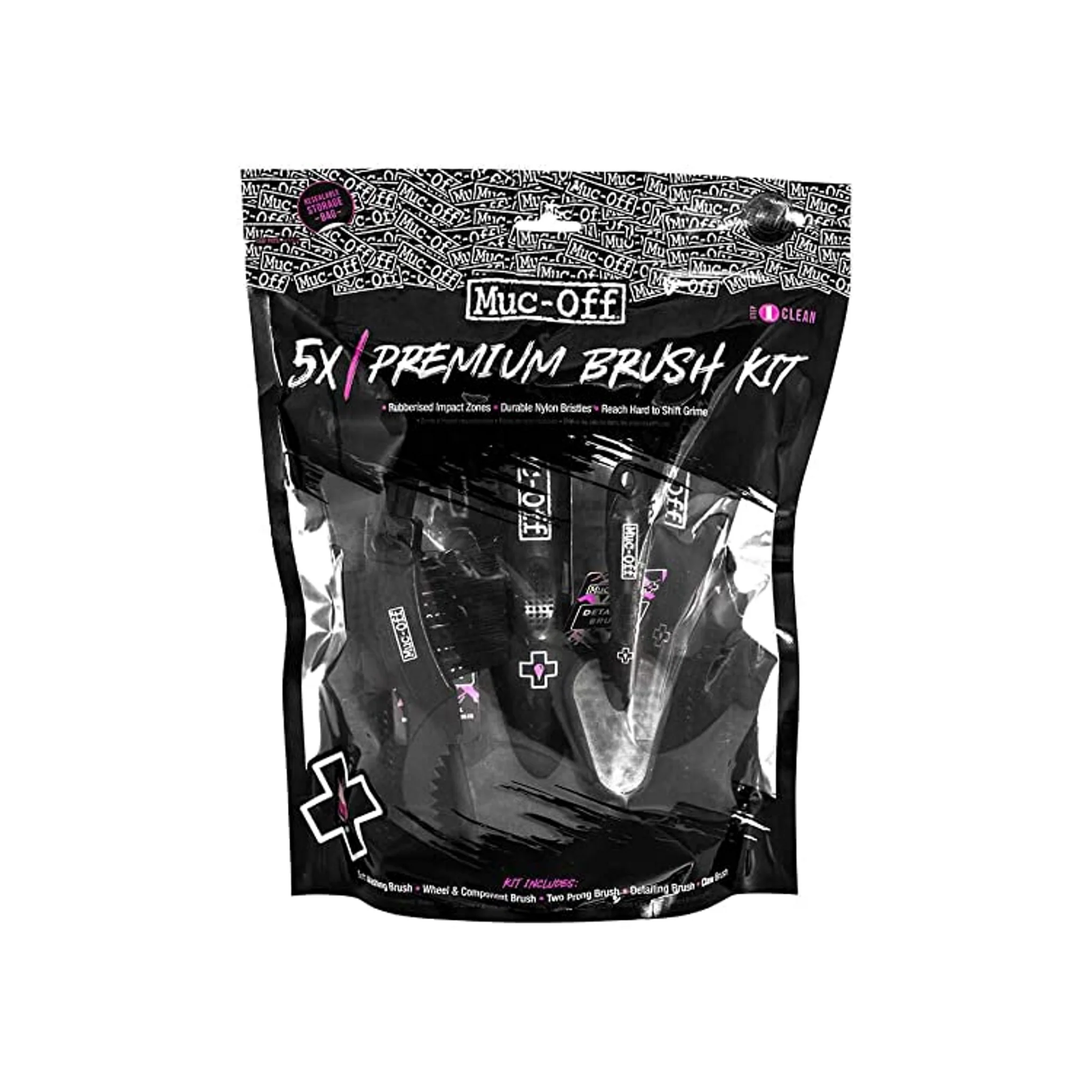 Muc-Off Premium Bike Cleaning Brush Kit 5 Piece - Image 2