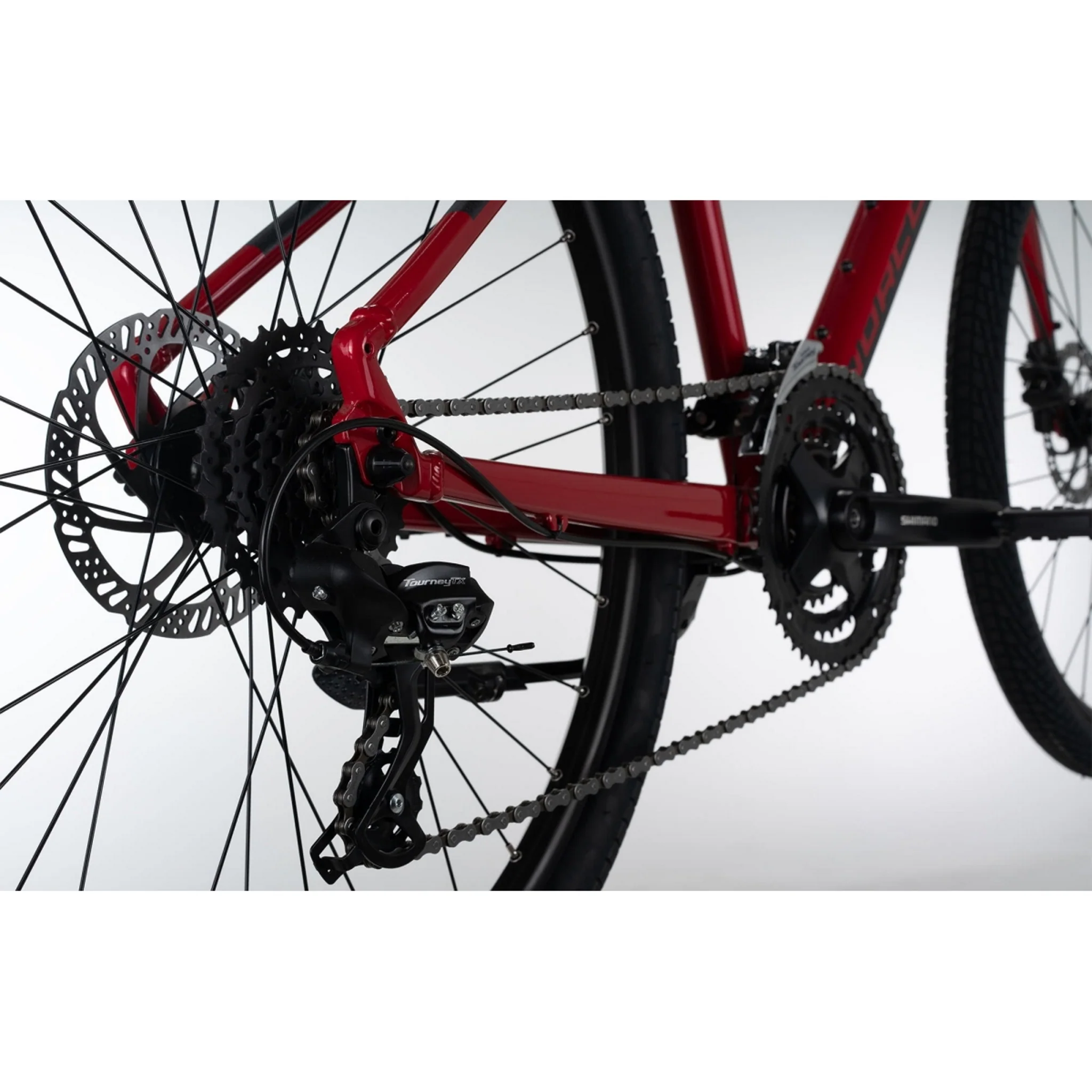 Norco Indie 3 Urban Hybrid Bike Red/Black - Image 5