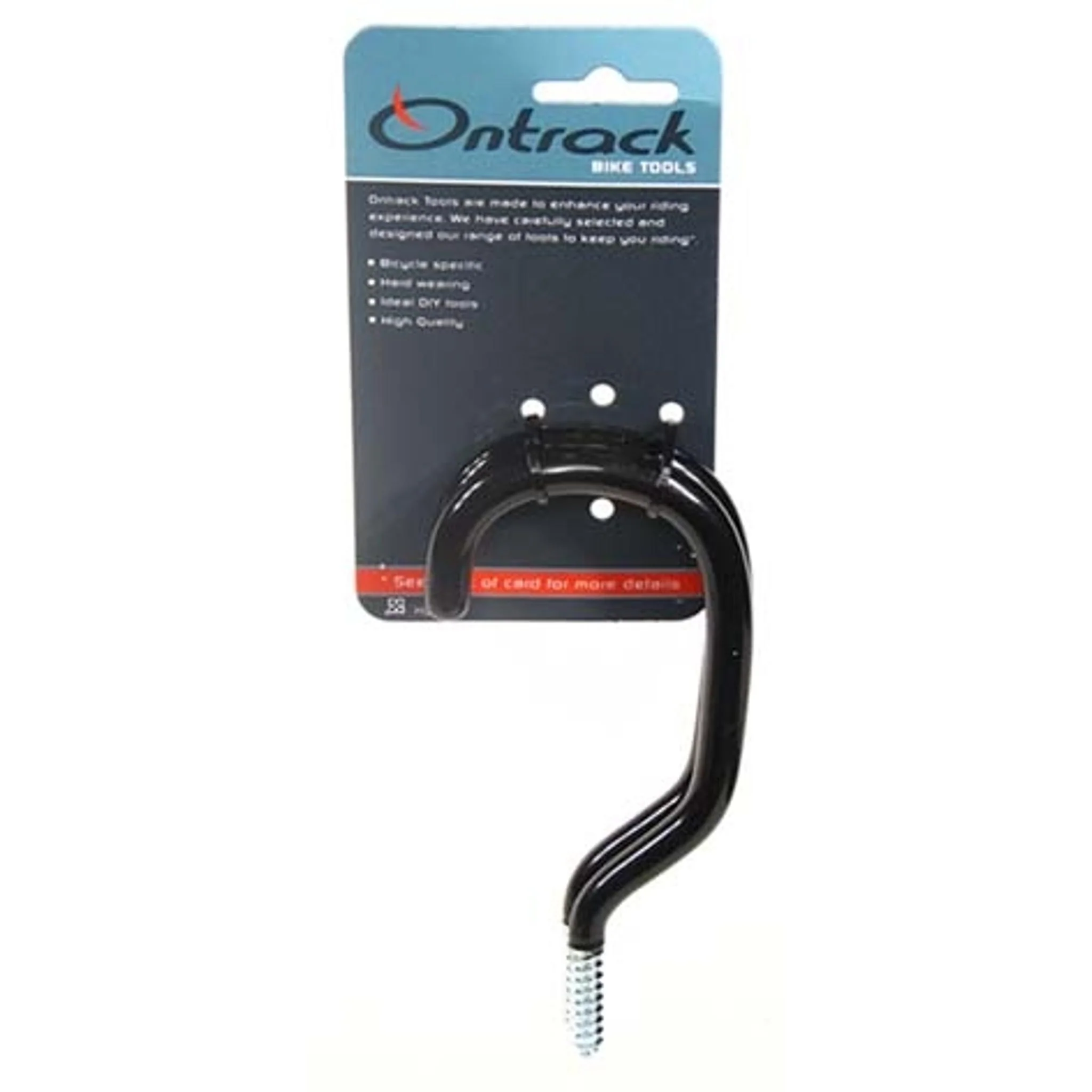 On Track Wood Threaded Bike Storage Hook (2pcs)