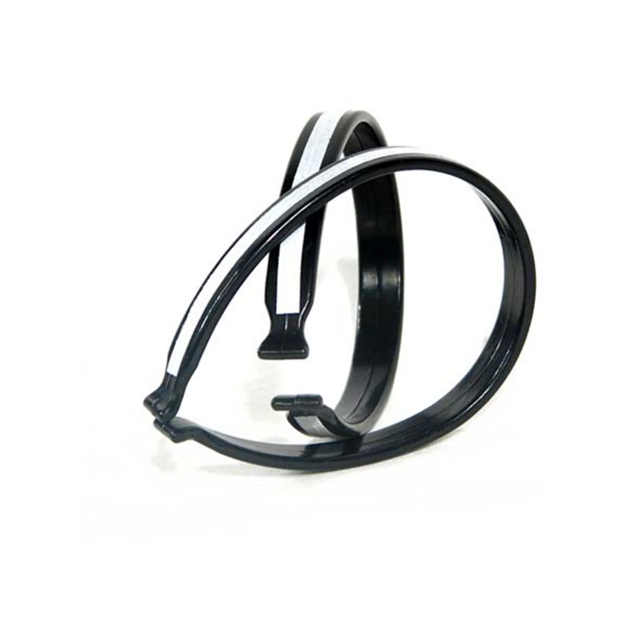 On Track Trouser Clips Plastic Reflective Black