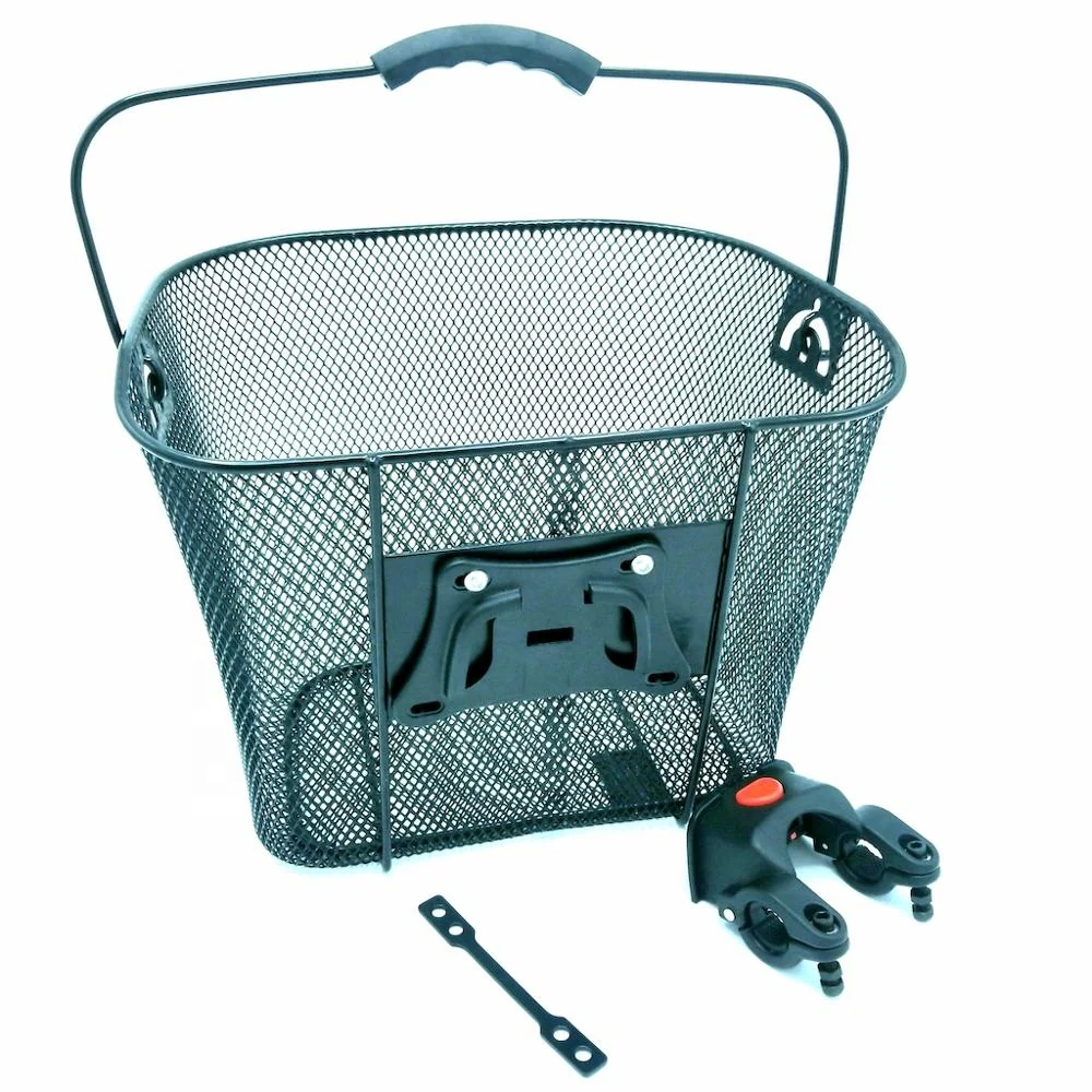Oxford Basket Large Wire W/QR Bracket Black - Image 2
