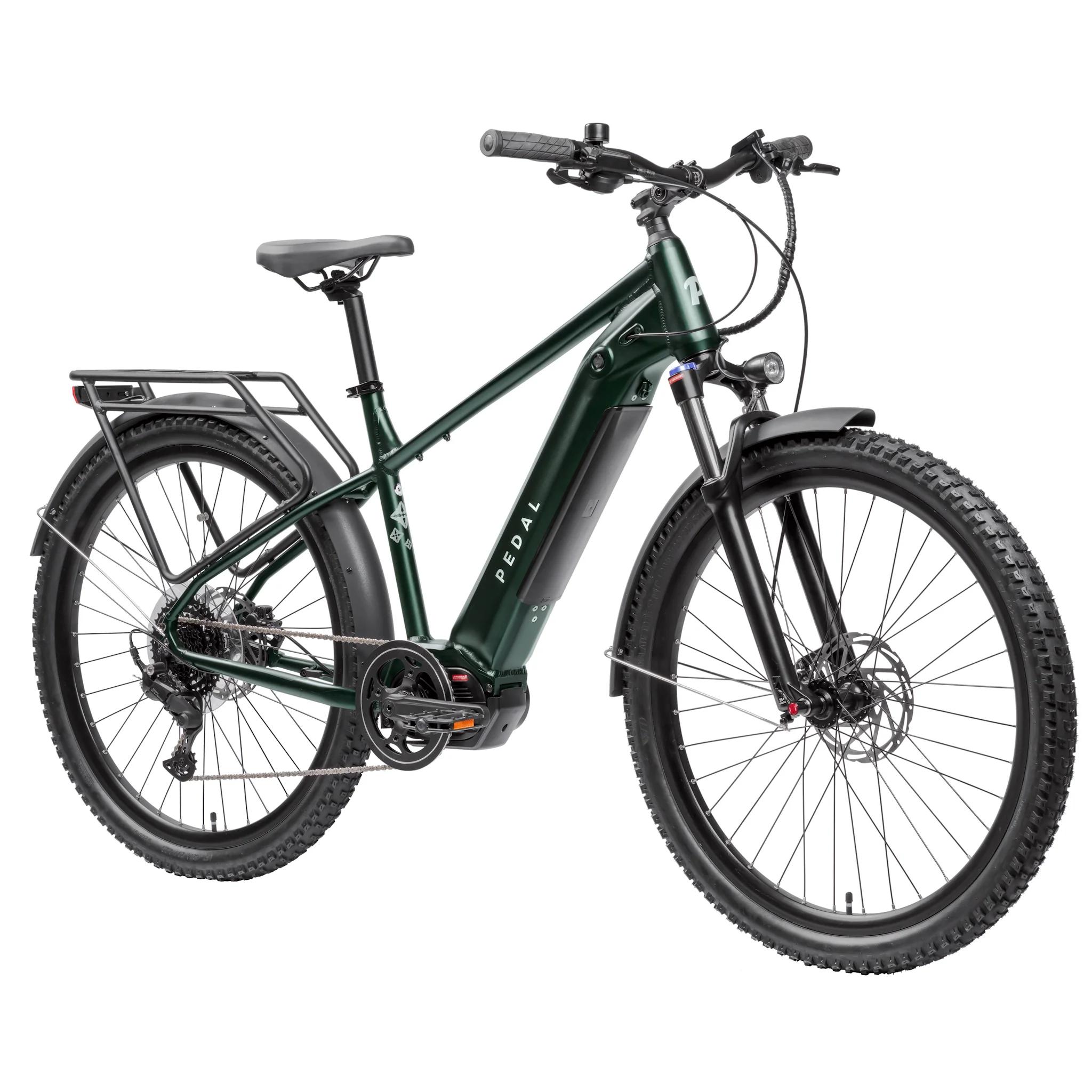 Pedal Lark SO Electric Hardtail Mountain Bike 643Wh Battery Green - Image 3