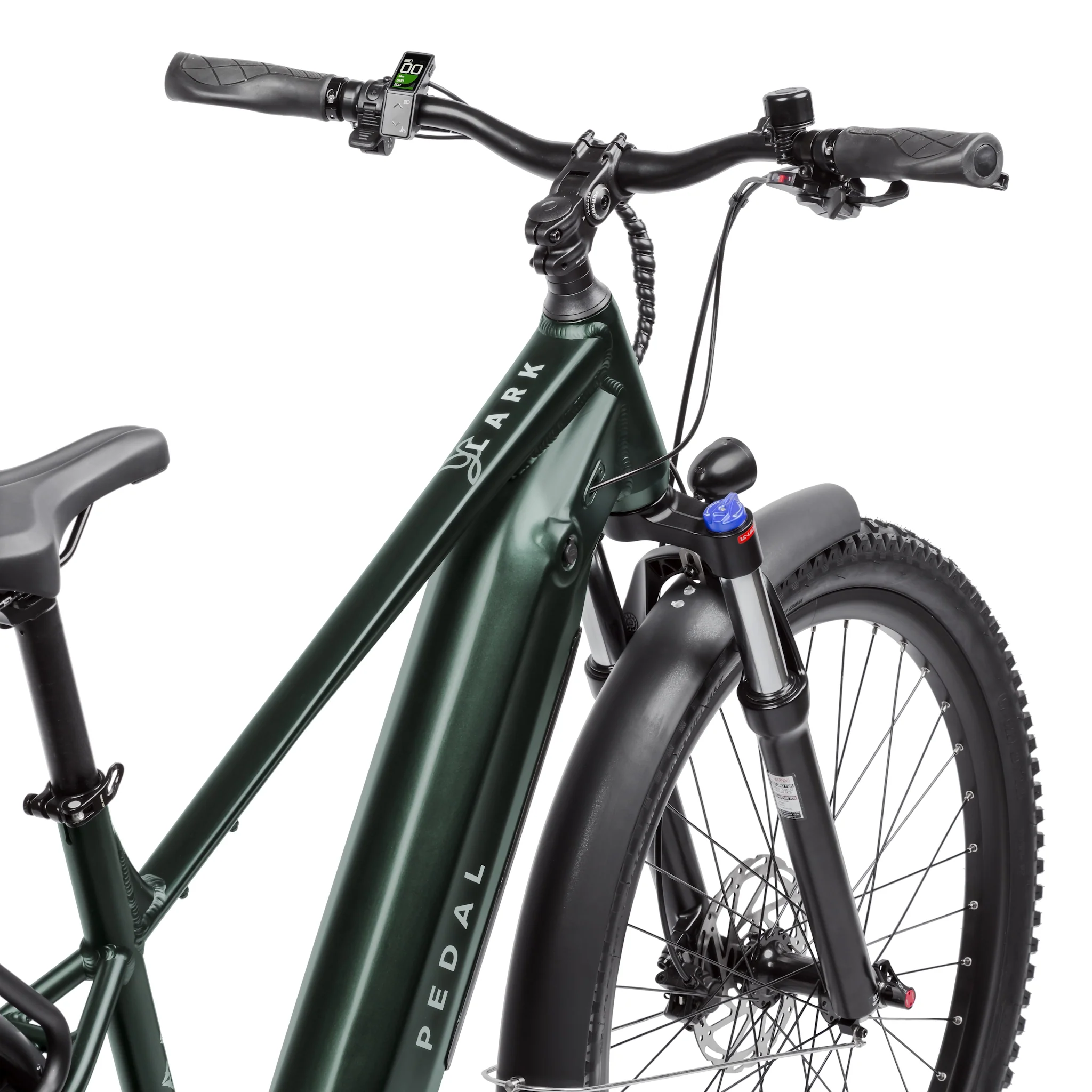 Pedal Lark SO Electric Hardtail Mountain Bike 643Wh Battery Green - Image 4