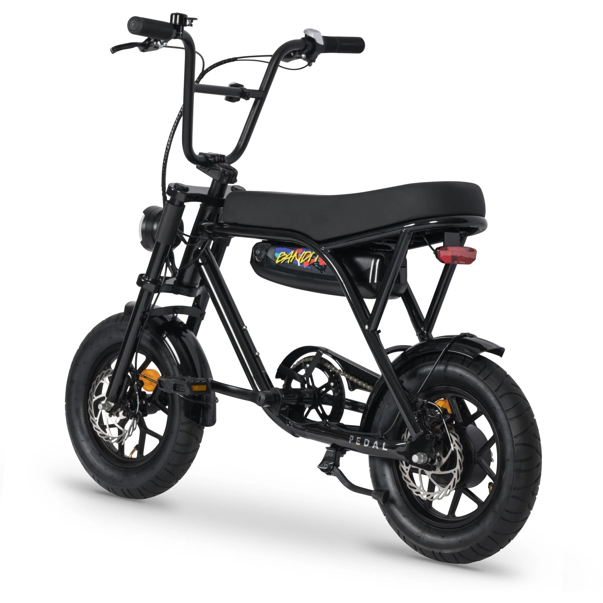 Pedal Bandit Mini 14" Electric Fat Tyre Bike Black - Image 4