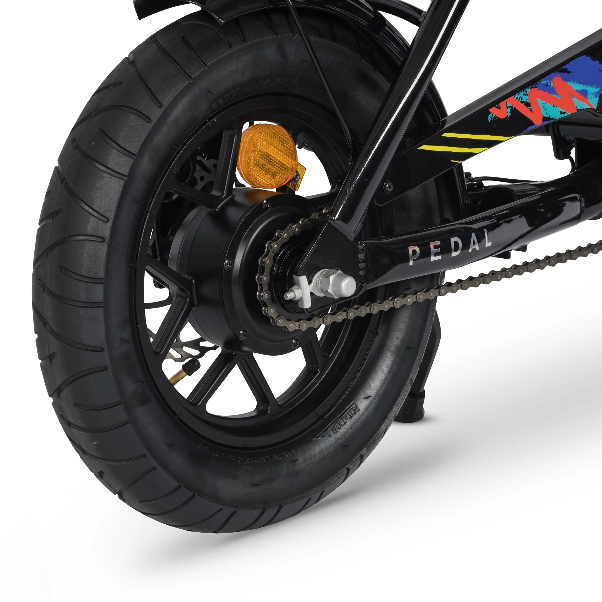 Pedal Bandit Mini 14" Electric Fat Tyre Bike Black - Image 5