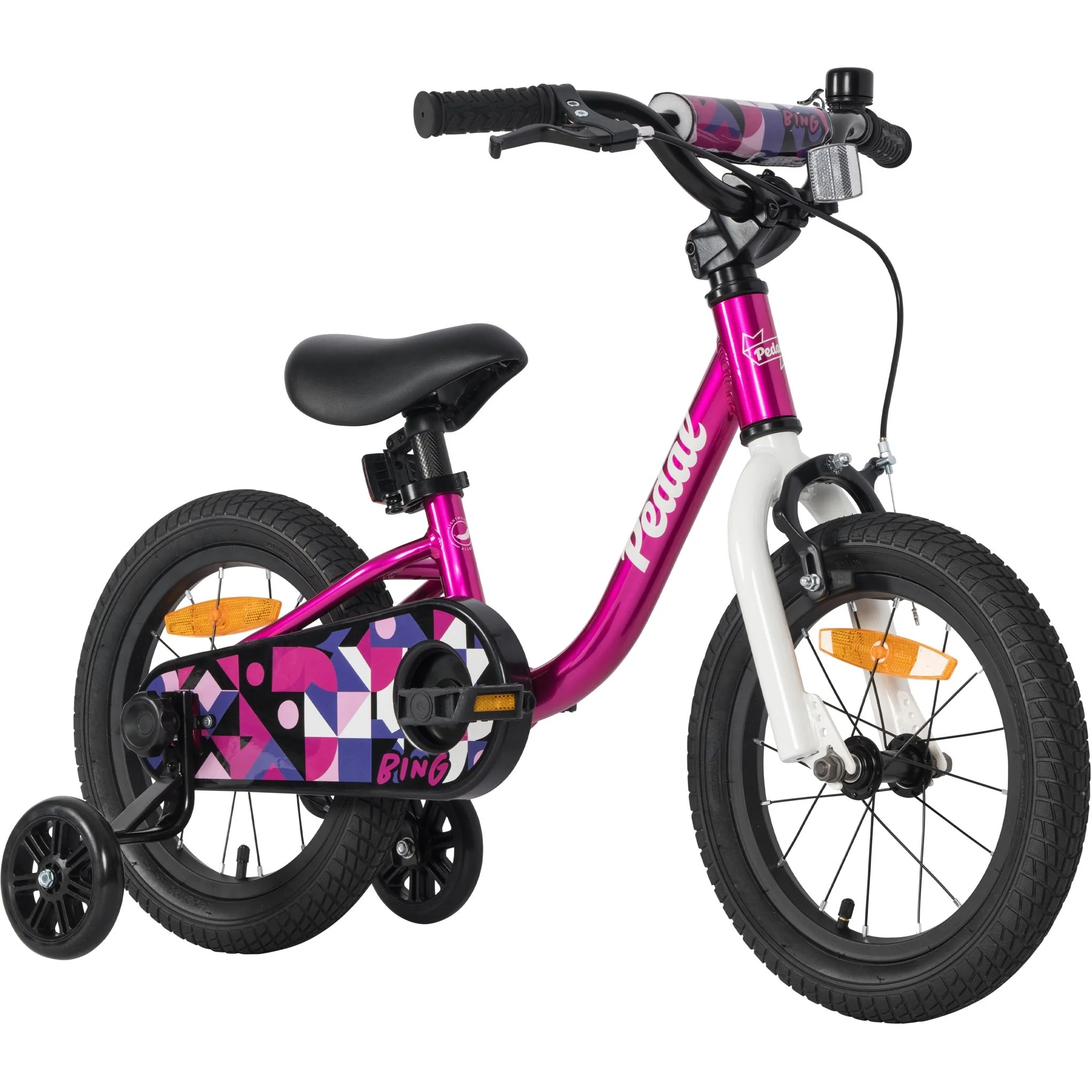 Pedal Bing 14'' Kids Bike Pink/White - Image 2