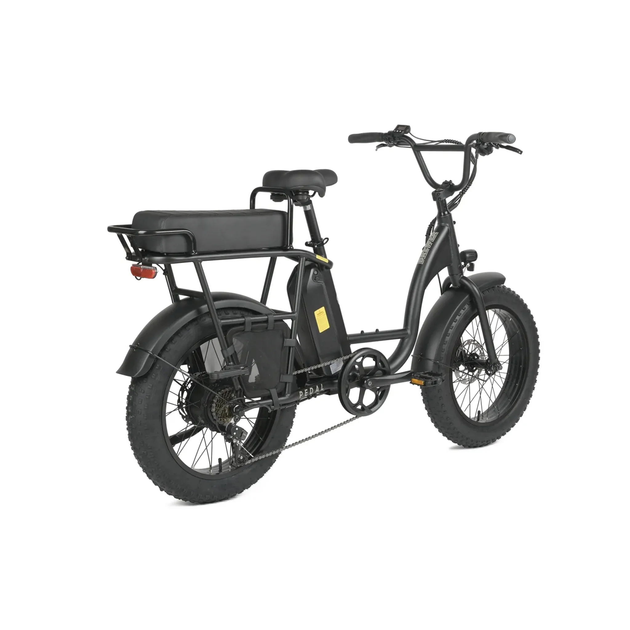 Pedal Brewer Electric Fat Tyre Cruiser Bike Black 560Wh Battery - Image 4