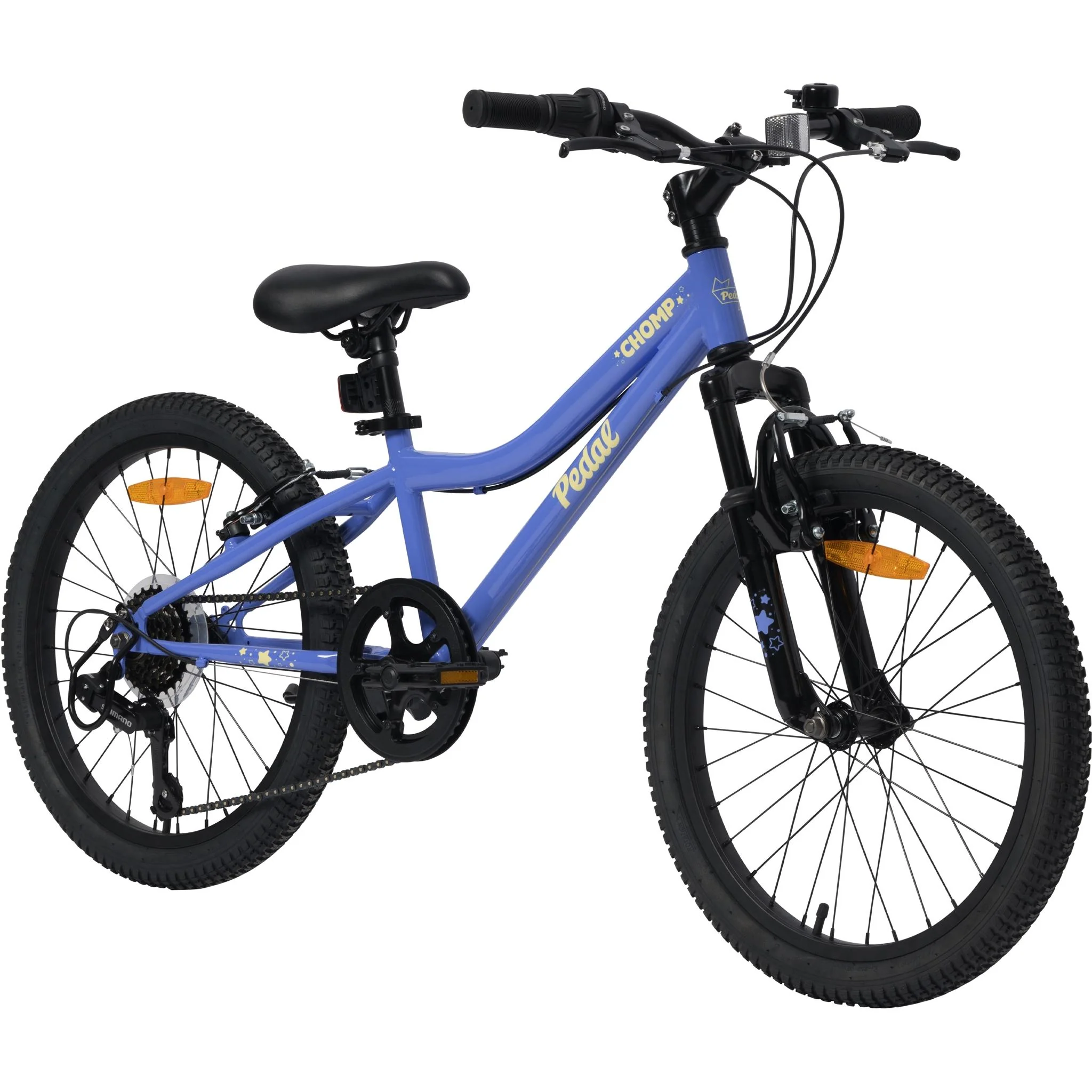 Pedal Chomp Steel 20" Kids Bike Lilac Night - Image 2