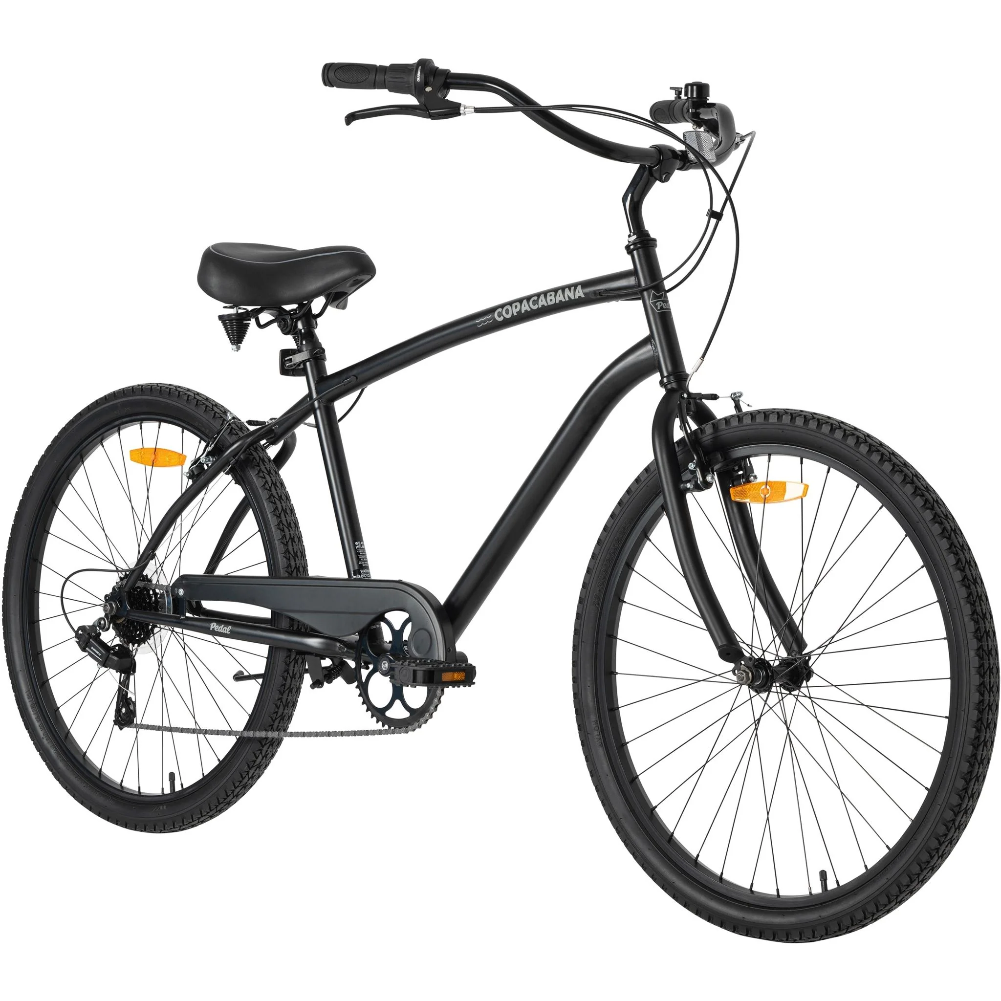 Pedal Copacabana 7 Speed Cruiser Bike Black - Image 2