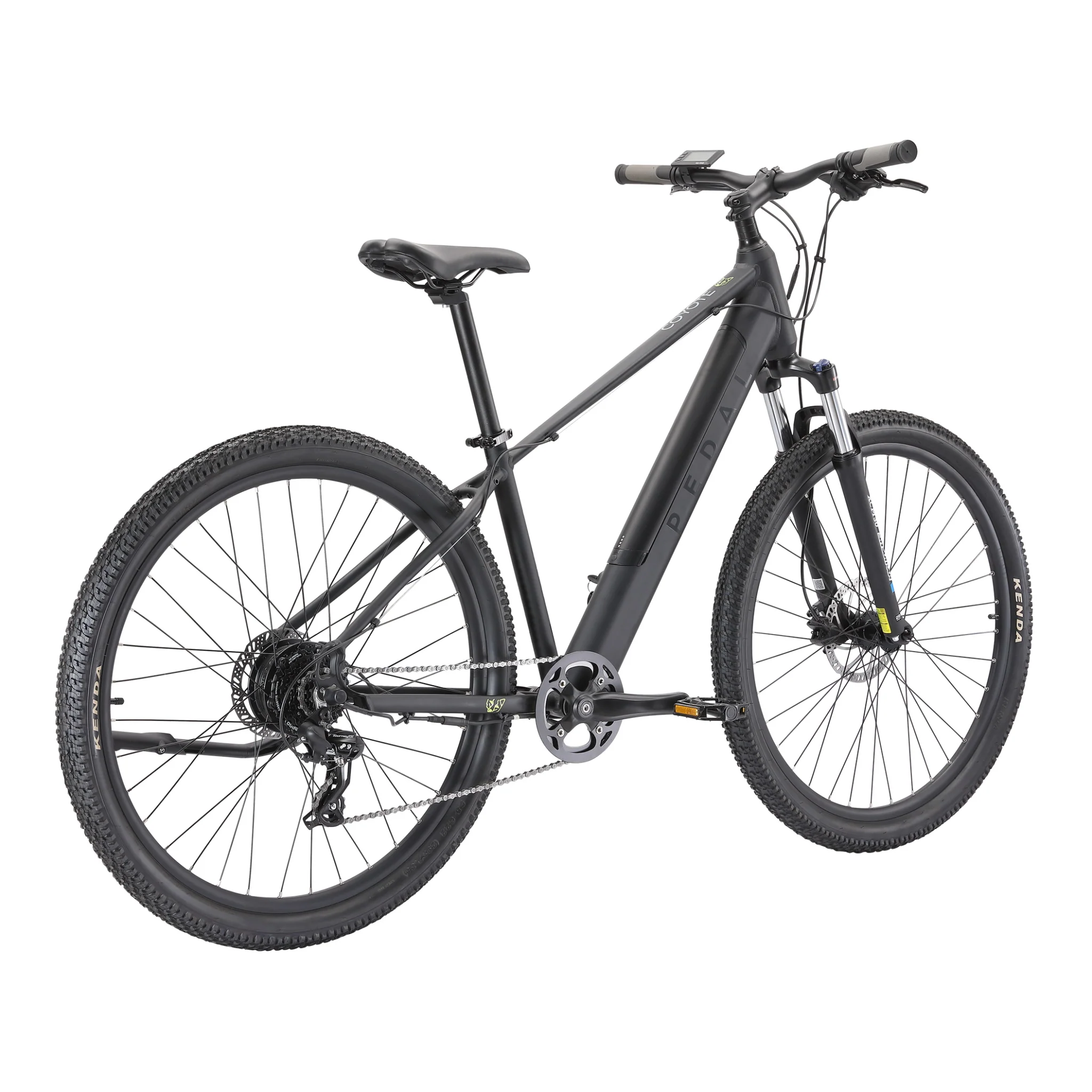 Pedal Coyote Electric Mountain Bike 374Wh Battery Matte Black - Image 3