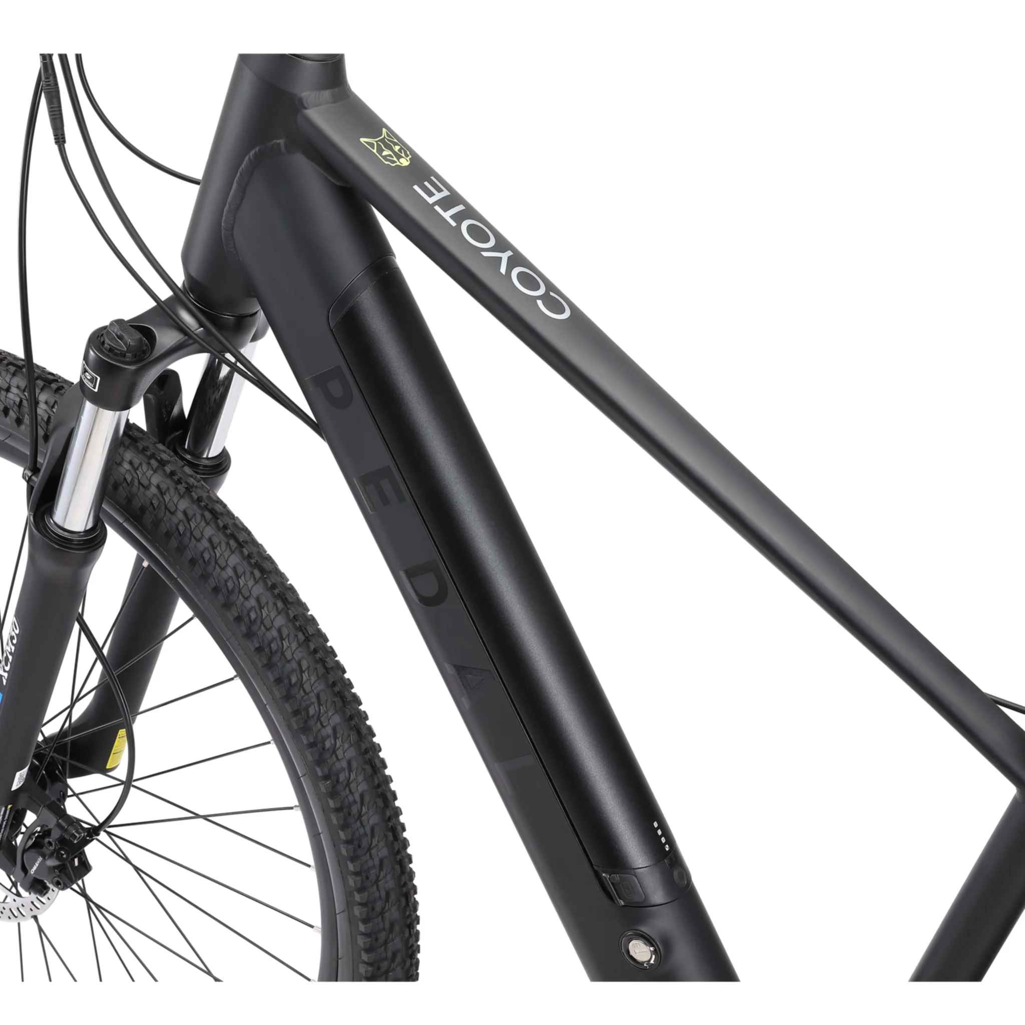 Pedal Coyote Electric Mountain Bike 374Wh Battery Matte Black - Image 4