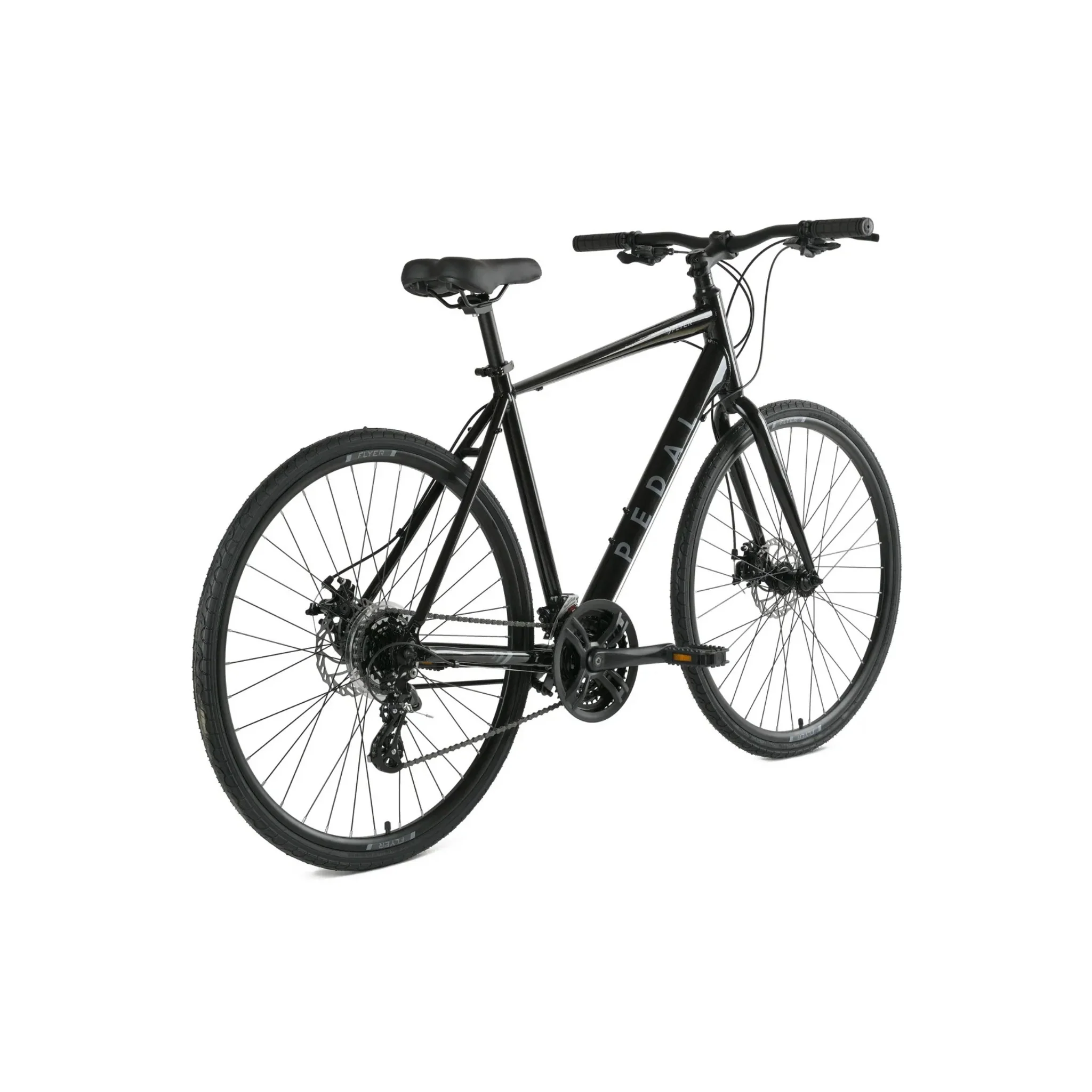 Pedal Flyer Hybrid Bike Black - Image 3