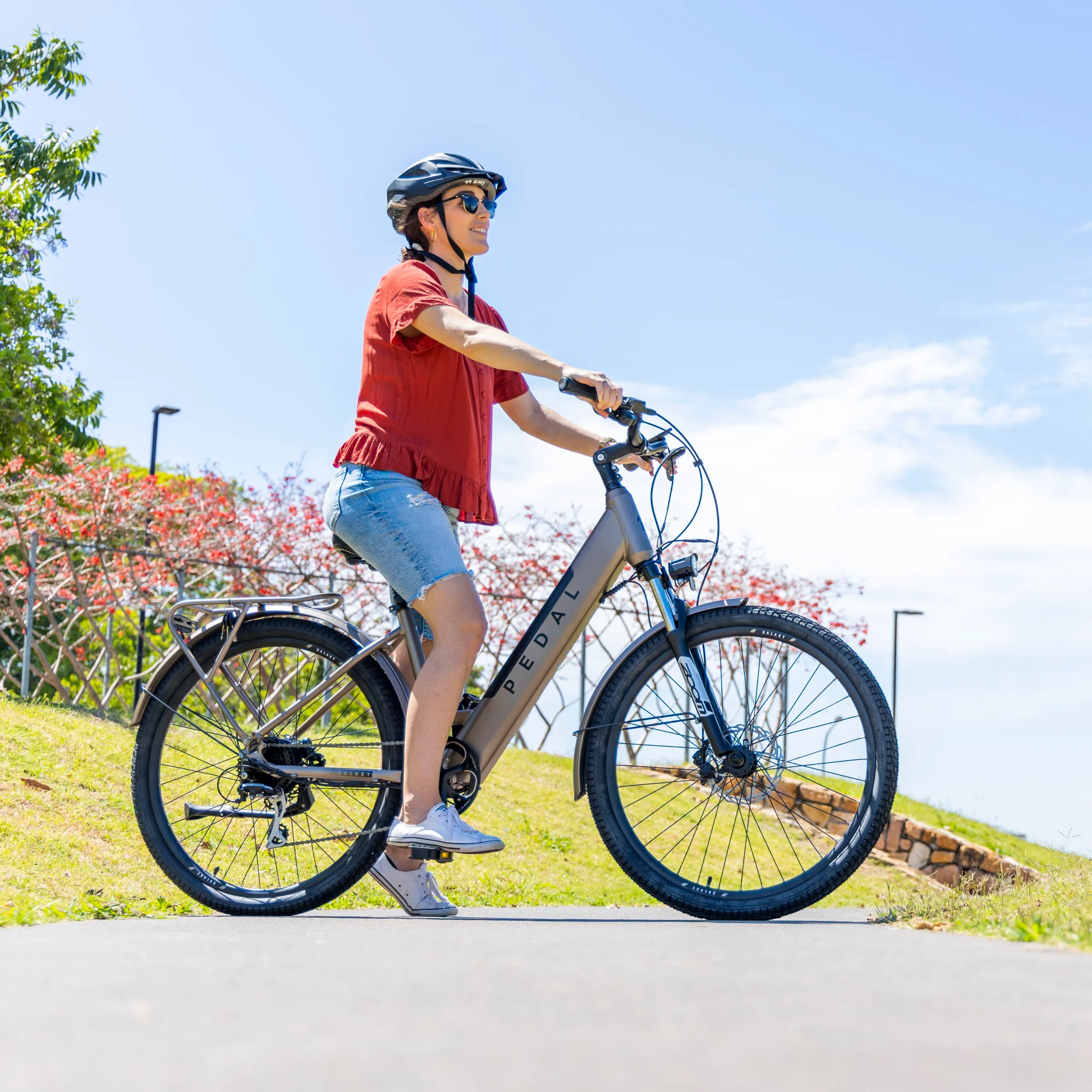 Pedal Galaxy ST Electric Bike 374Wh Battery Silver - Image 7