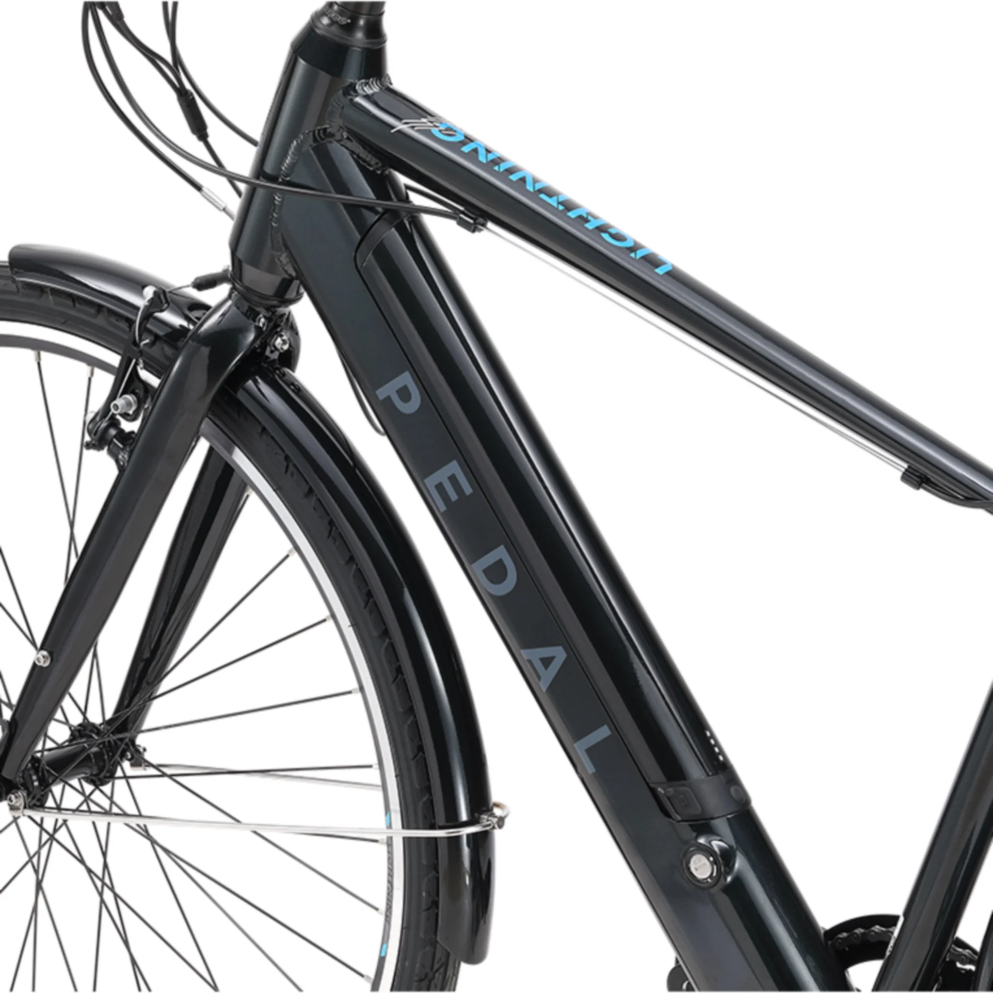 Pedal Lightning Electric Bike 27.5" Wheels 374Wh Battery Black - Image 4