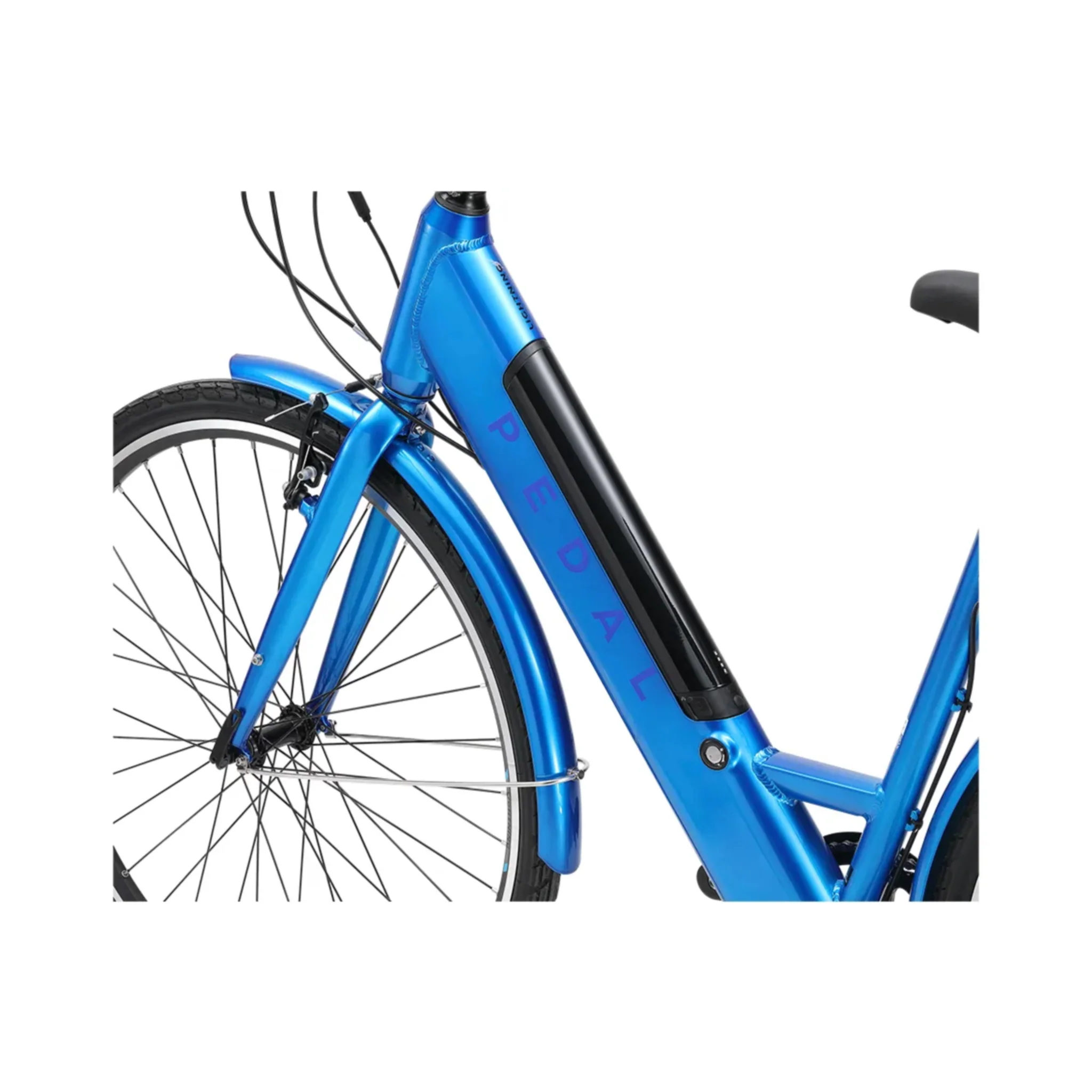 Pedal Lightning ST Electric Bike 27.5" Wheels 374Wh Battery Blue - Image 4