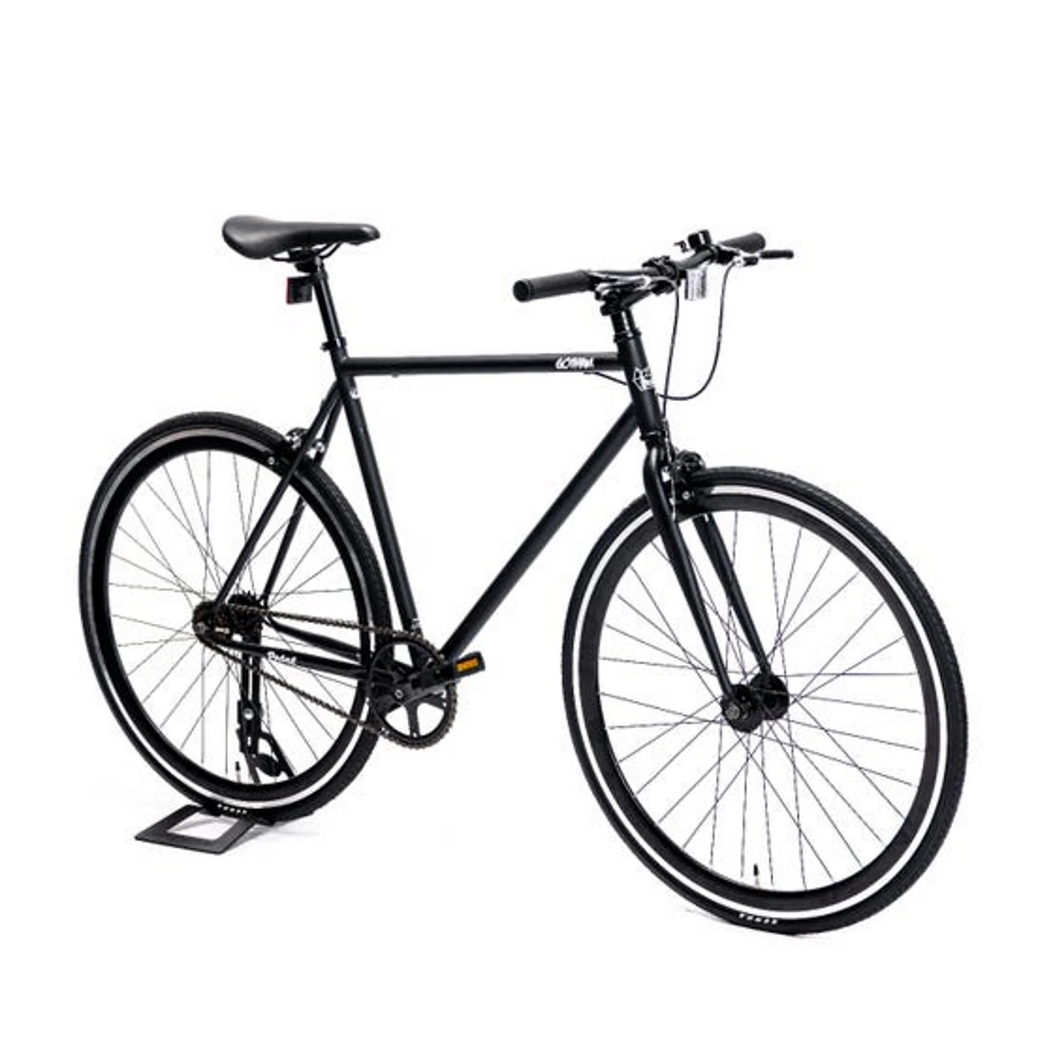 Pedal Messenger Urban Fixie Bike Gotham Black - Image 2