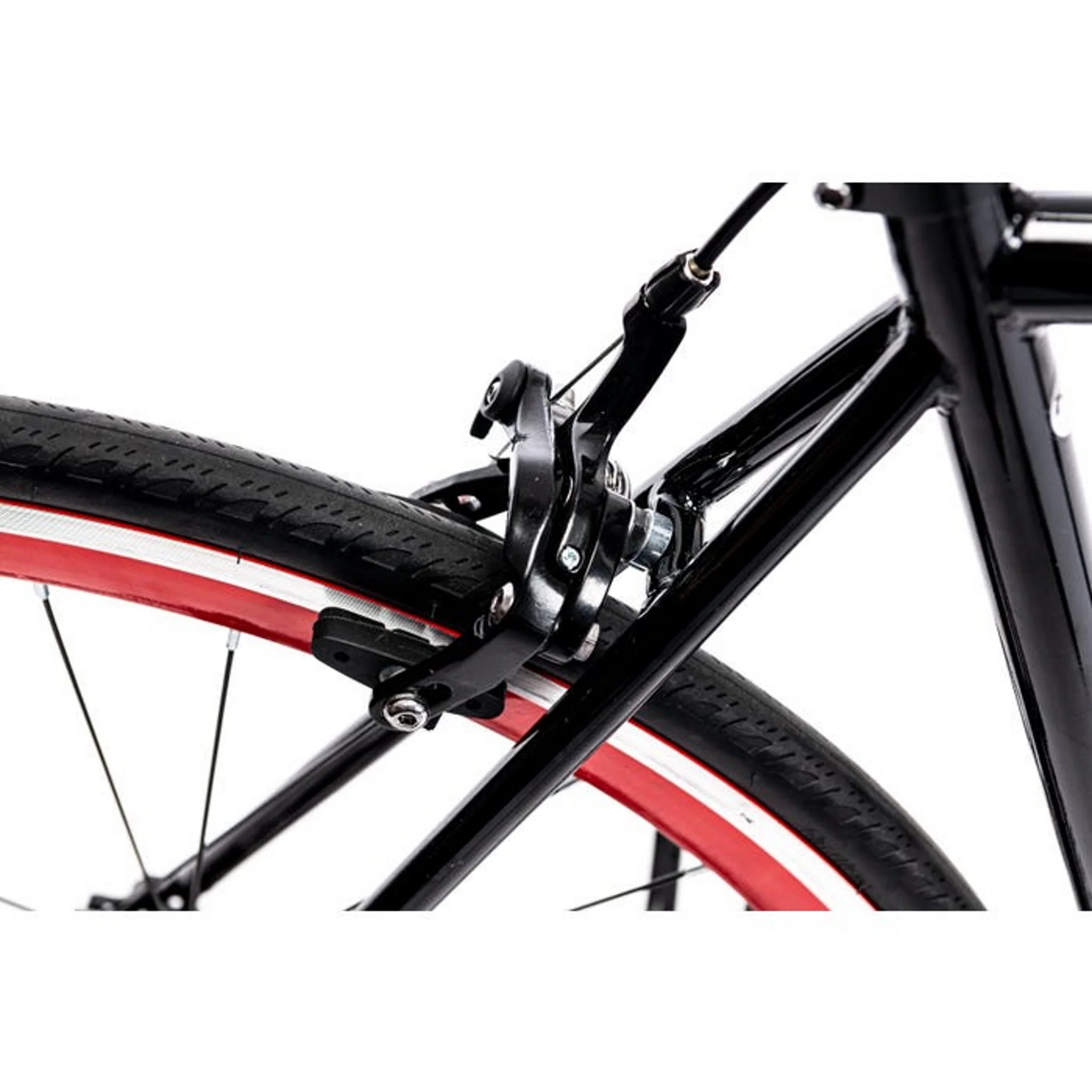 Pedal Messenger Urban Fixie Bike Tokyo Black/Red - Image 4