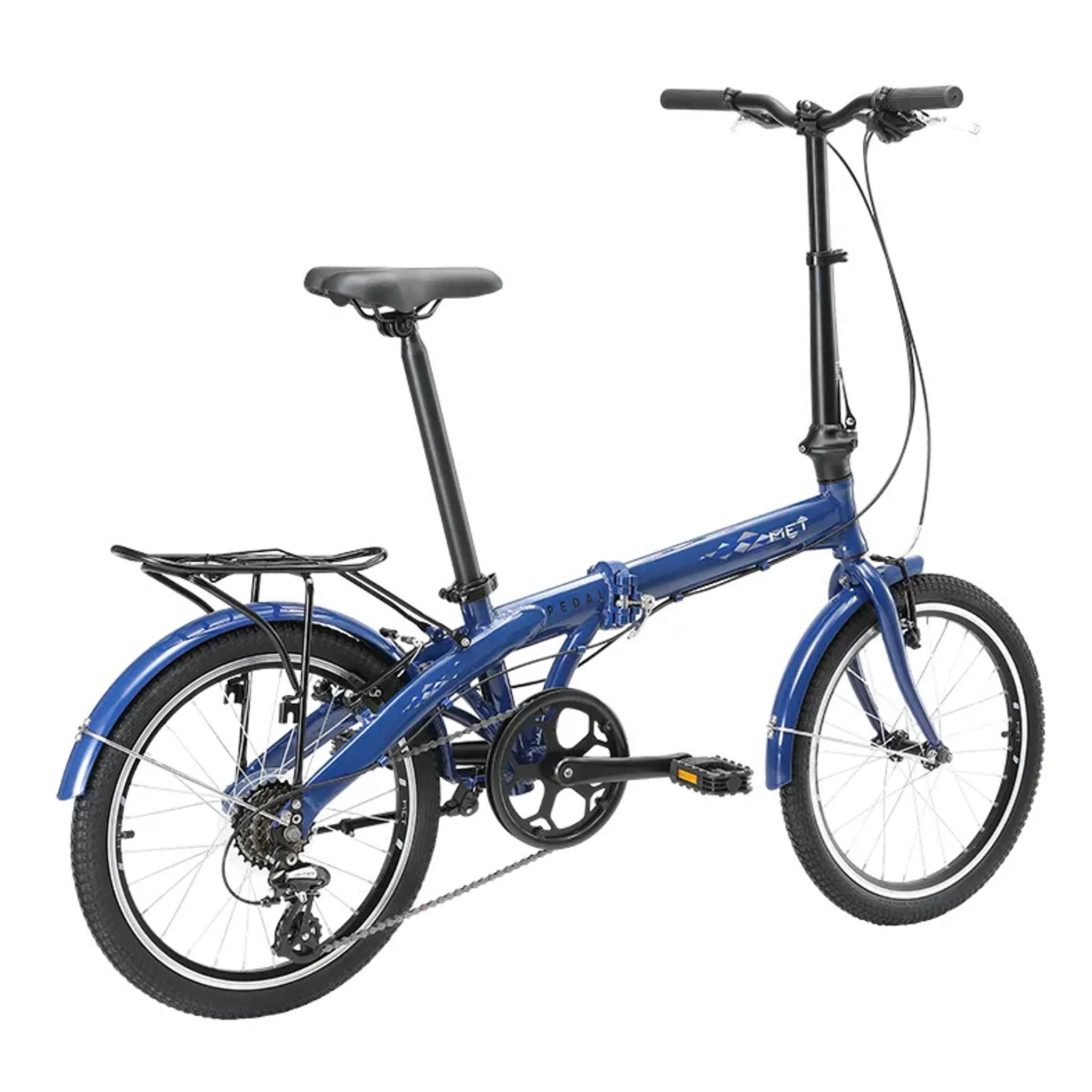 Pedal Met Folding Bike Navy Blue - Image 3