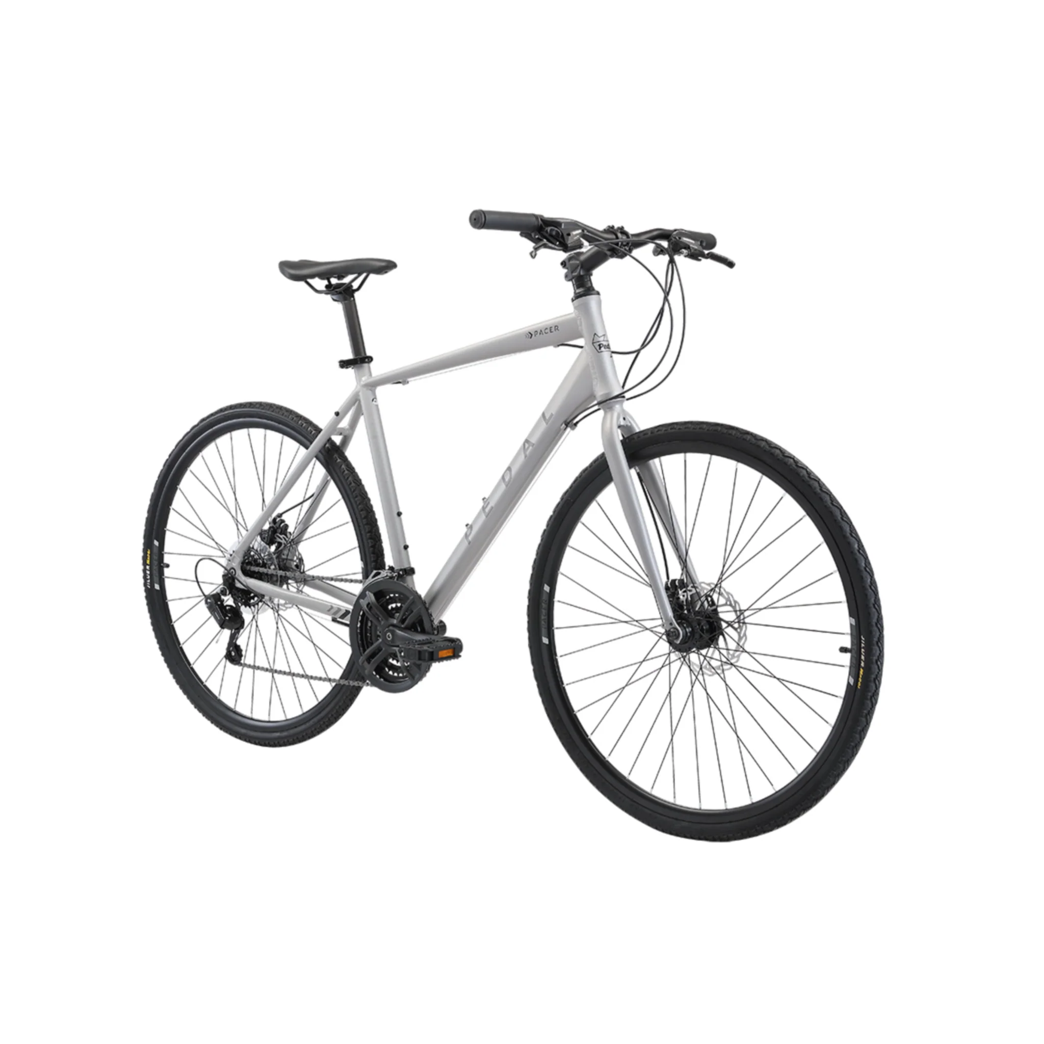 Pedal Pacer 2 Flat Bar Road Bike Grey - Image 2
