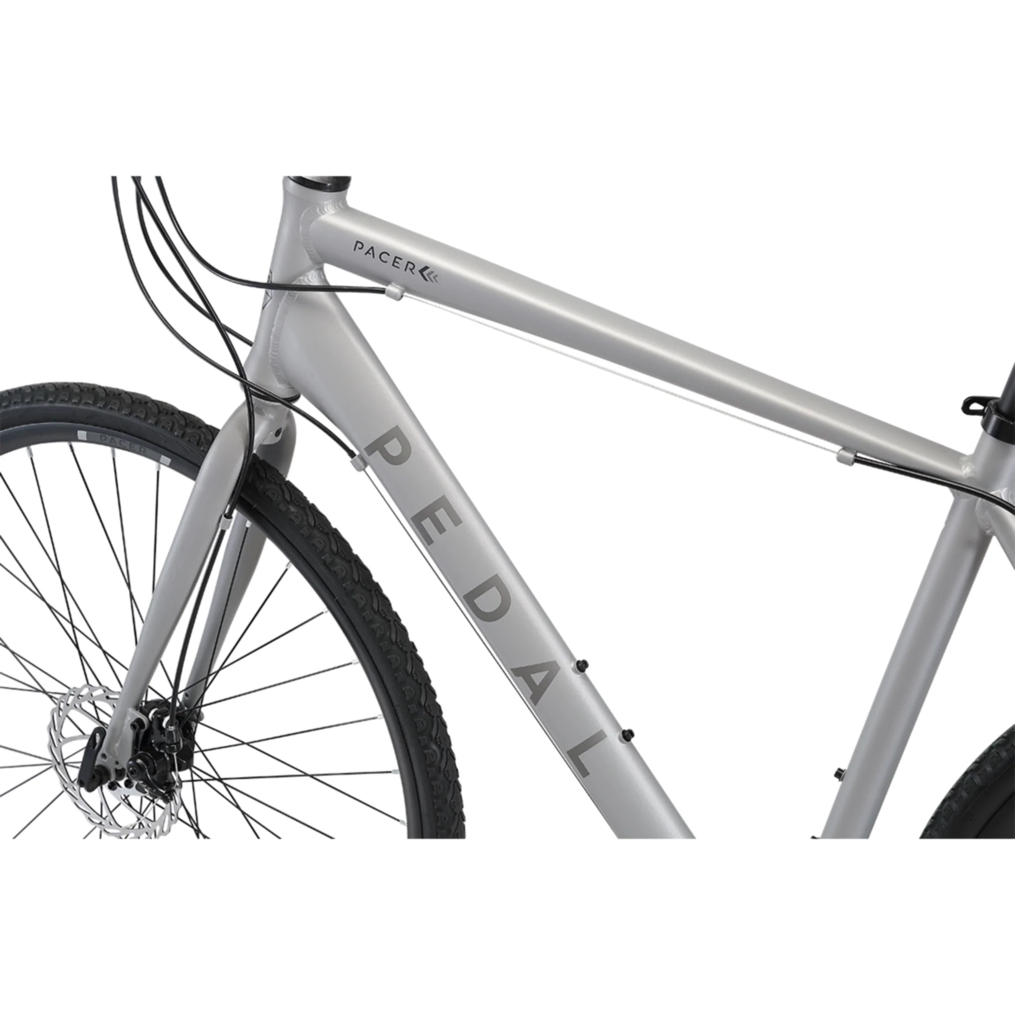 Pedal Pacer 2 Flat Bar Road Bike Grey - Image 3