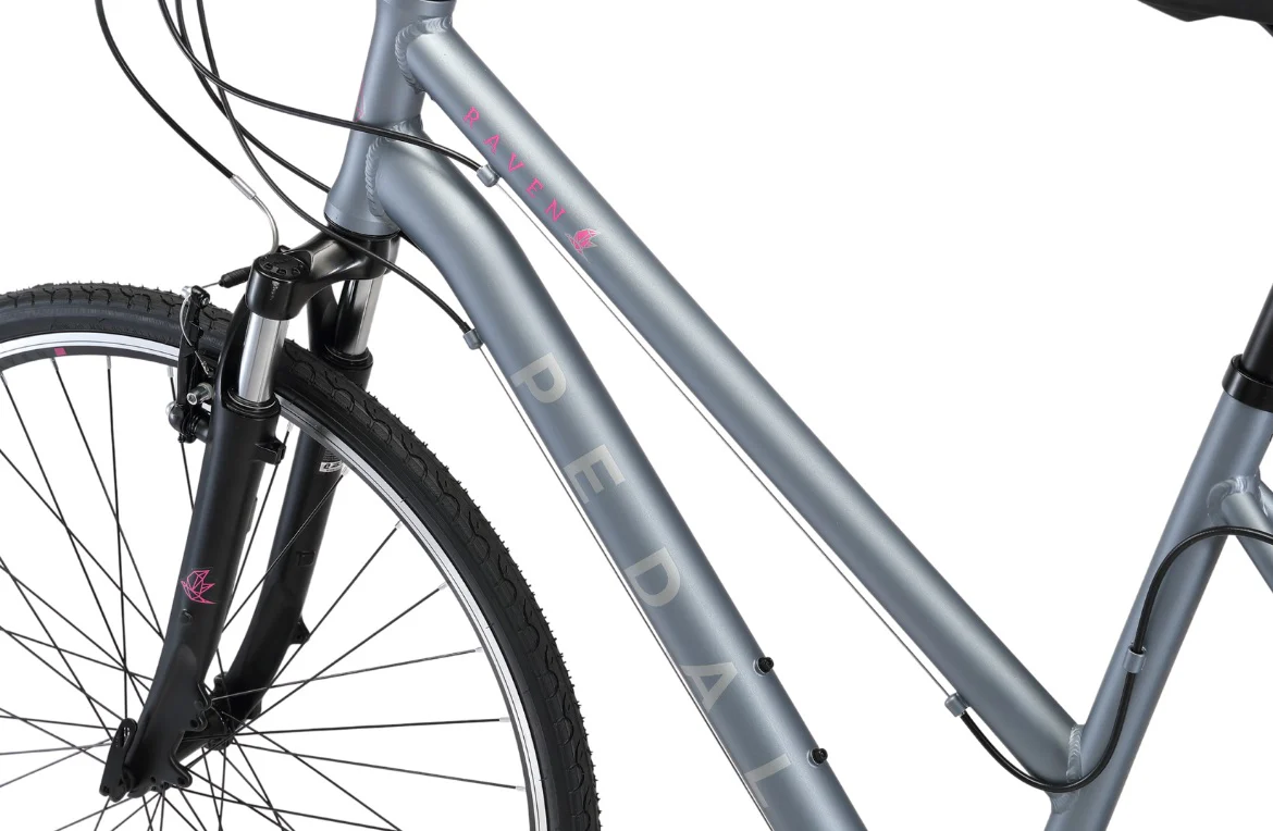 Pedal Raven 2 Women's Hybrid Bike Teal - Image 4