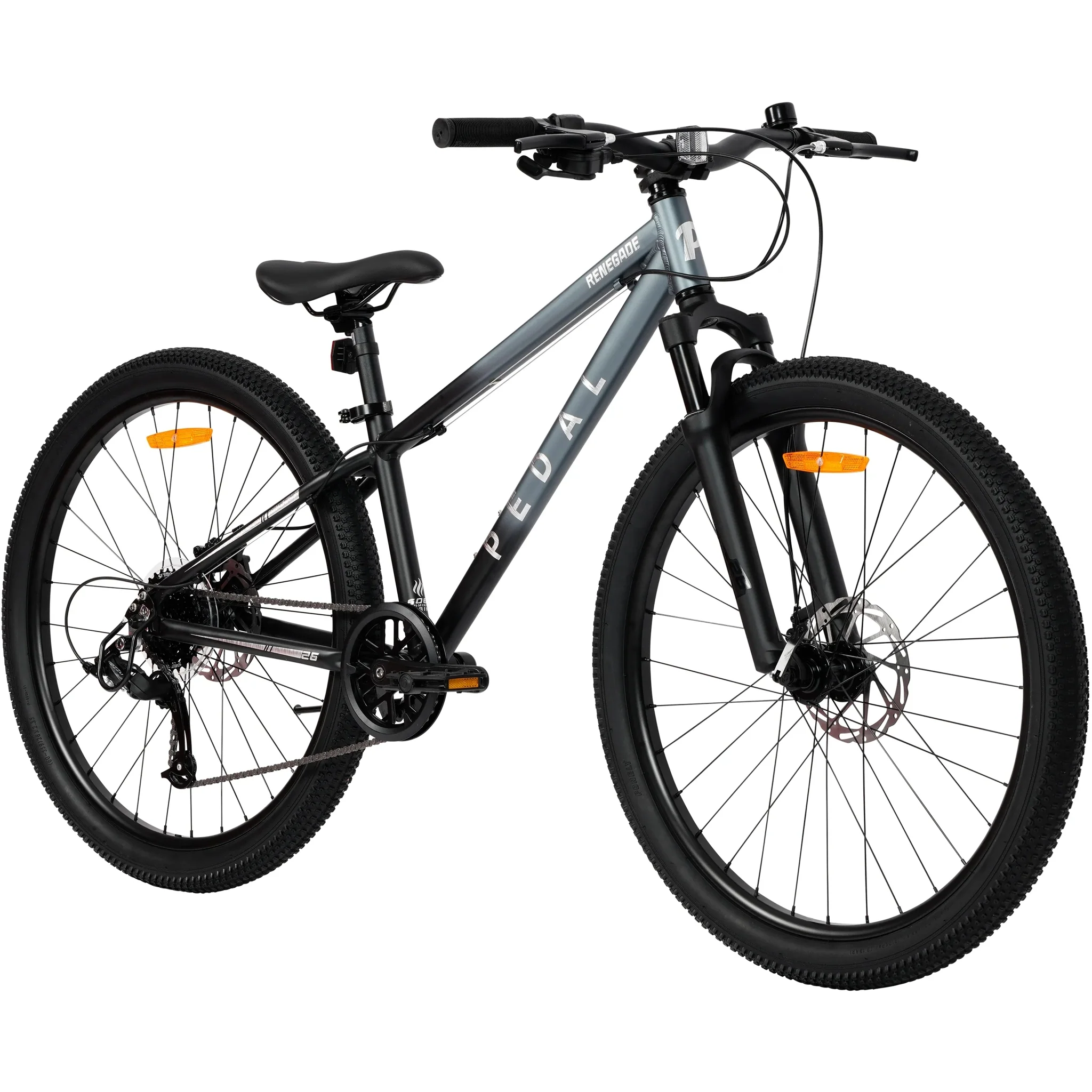 Pedal Renegade 26inch Kids Mountain Bike Metal Grey Fade - Image 2