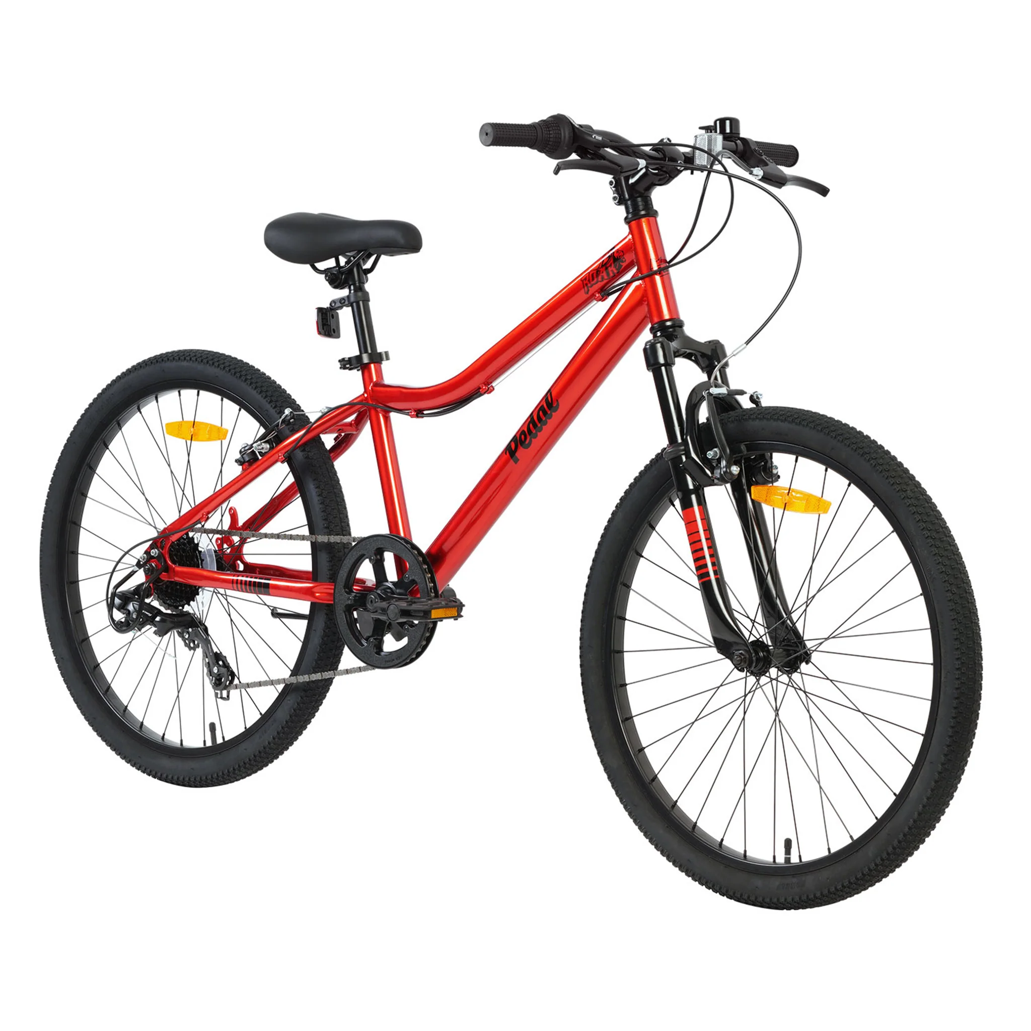 Pedal Roar 24" Kids Bike Steel Red - Image 2