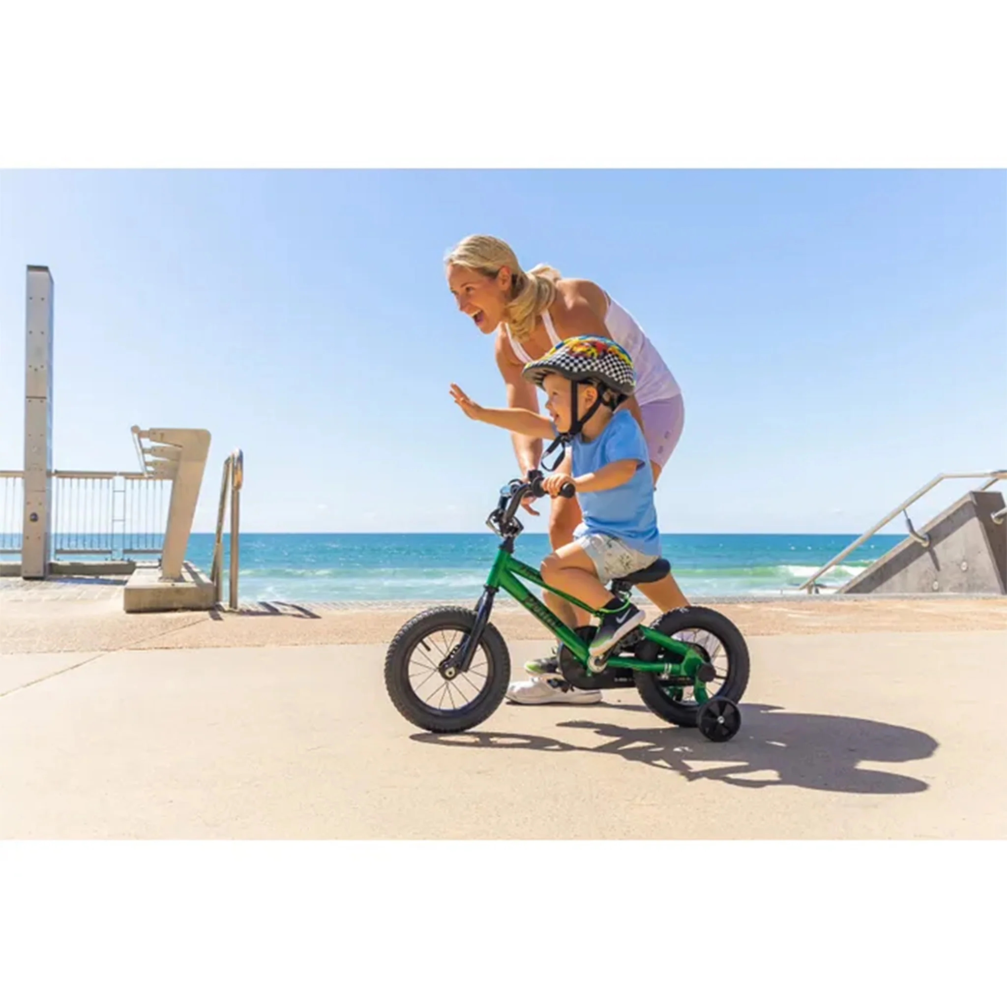 Pedal Sprout Steel Kids bike Green/Black - Image 4