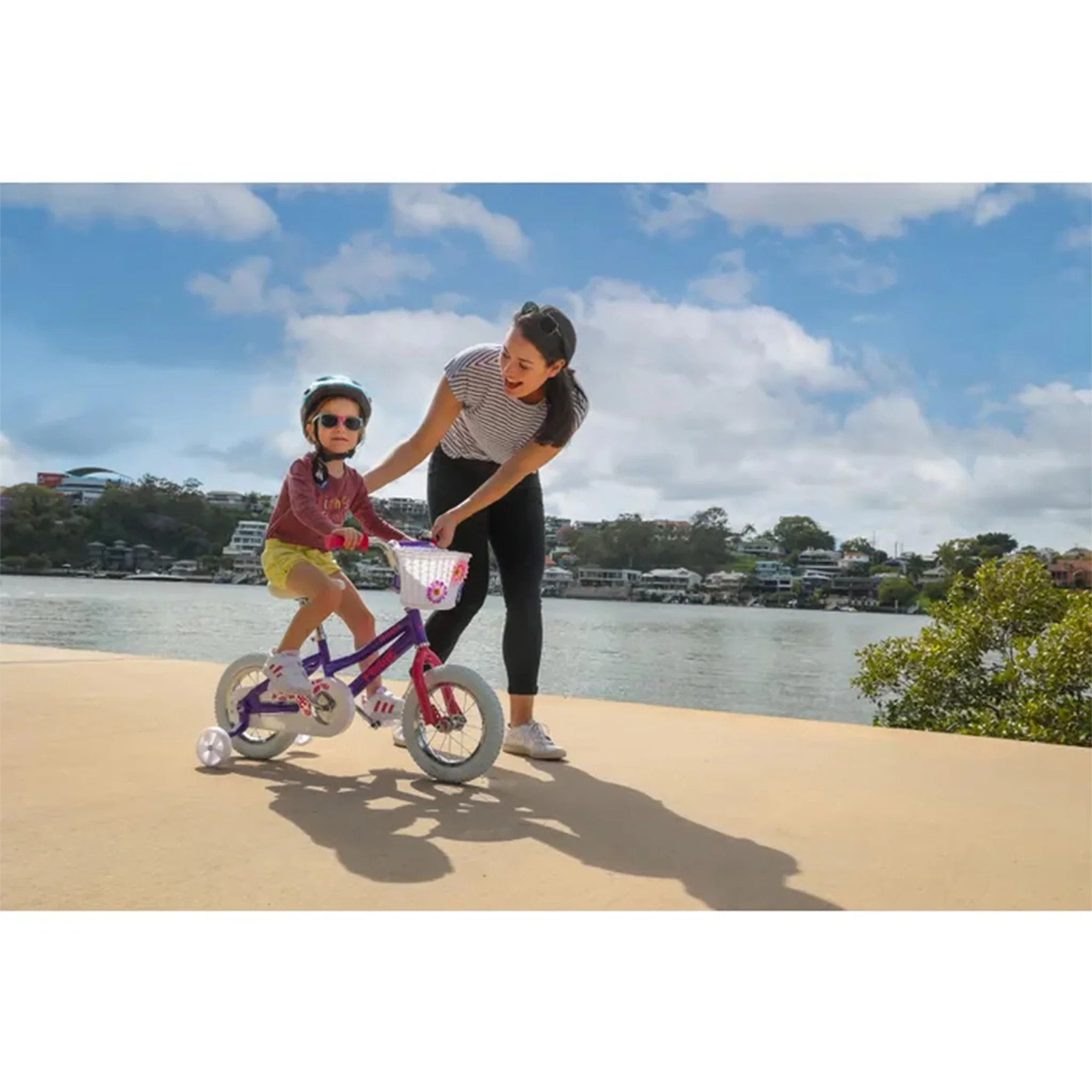 Pedal Sprout Steel Kids Bike Pink/Purple - Image 4