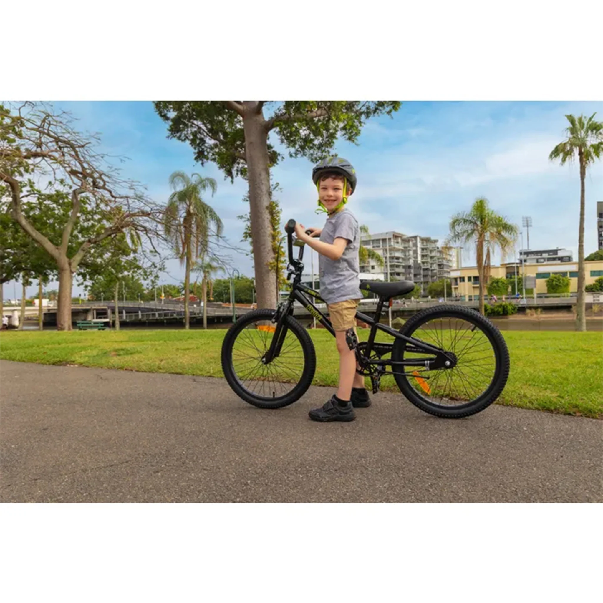 Pedal Strike 20" Steel Kids Bike Black/Yellow - Image 3