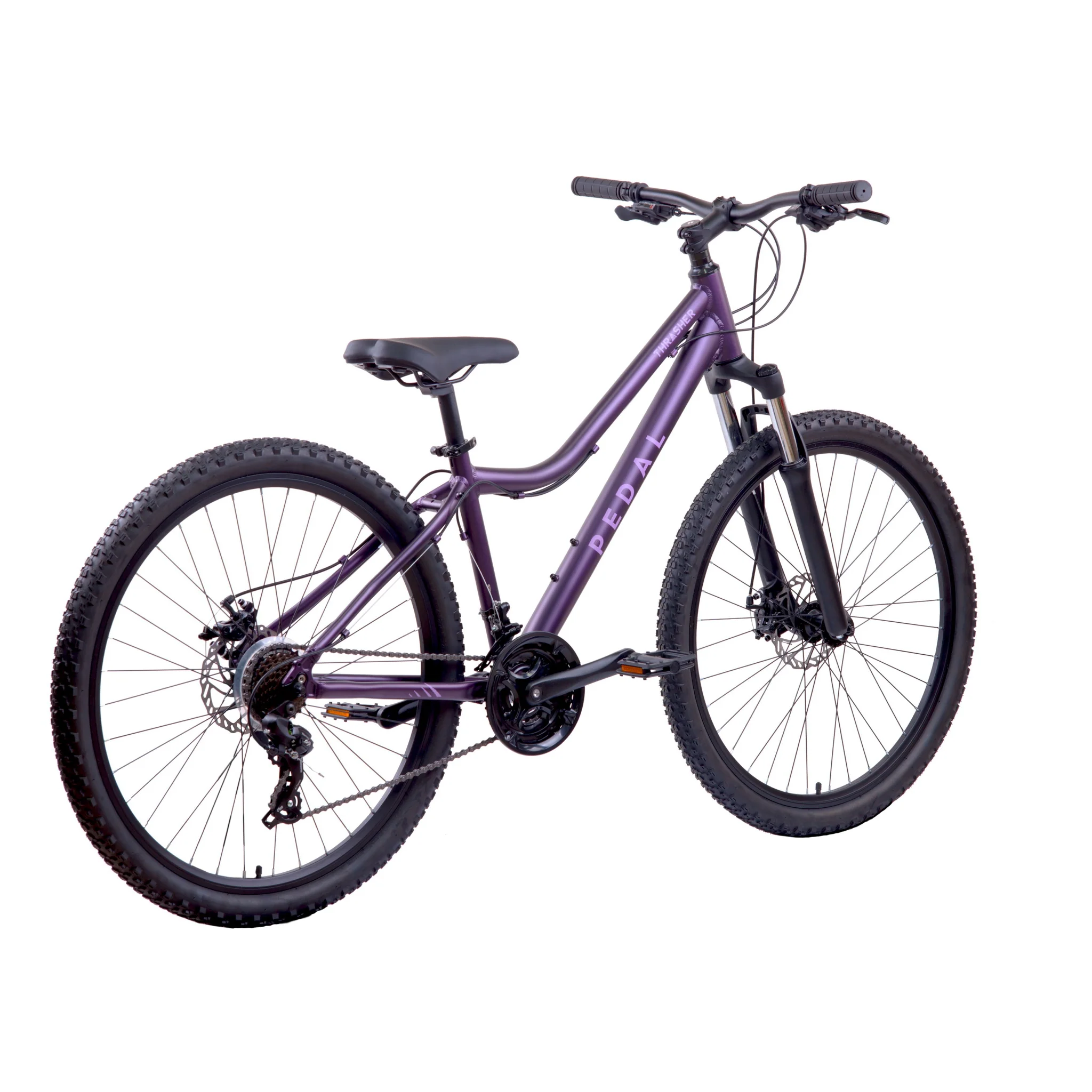 Pedal Thrasher 4 Trapeze Hardtail Mountain Bike Aubergine - Image 3