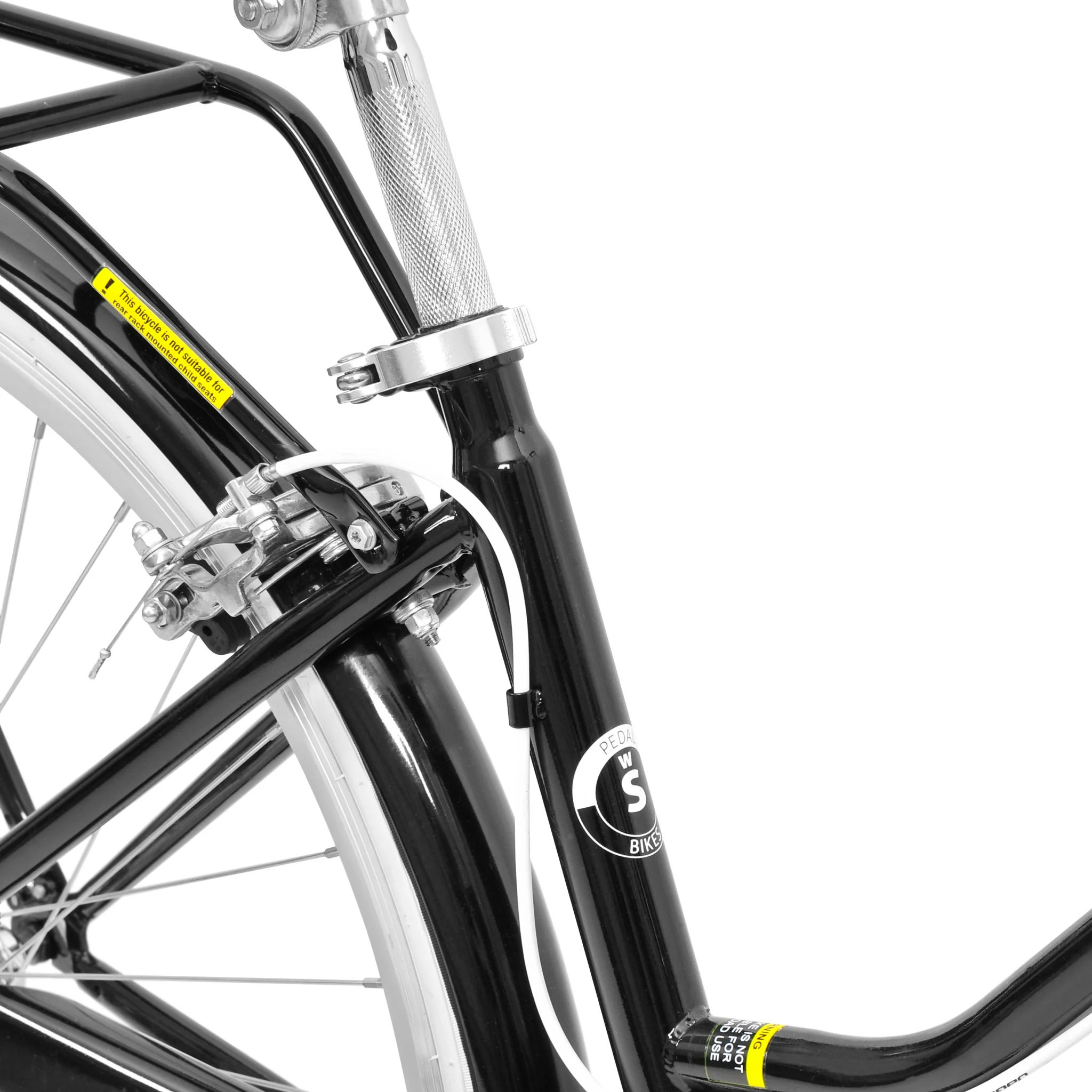 Pedal Uptown Classic Cruiser Bike Black - Image 2